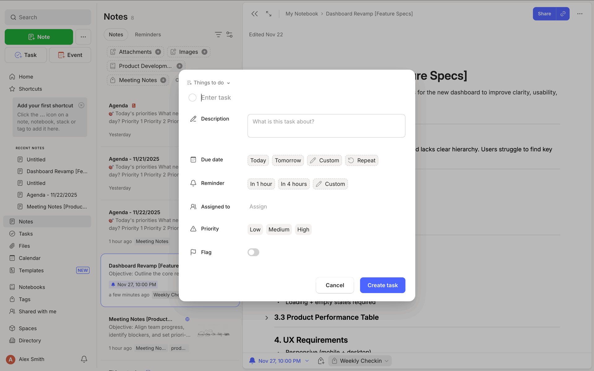 Evernote Web Productivity interface screenshot 24