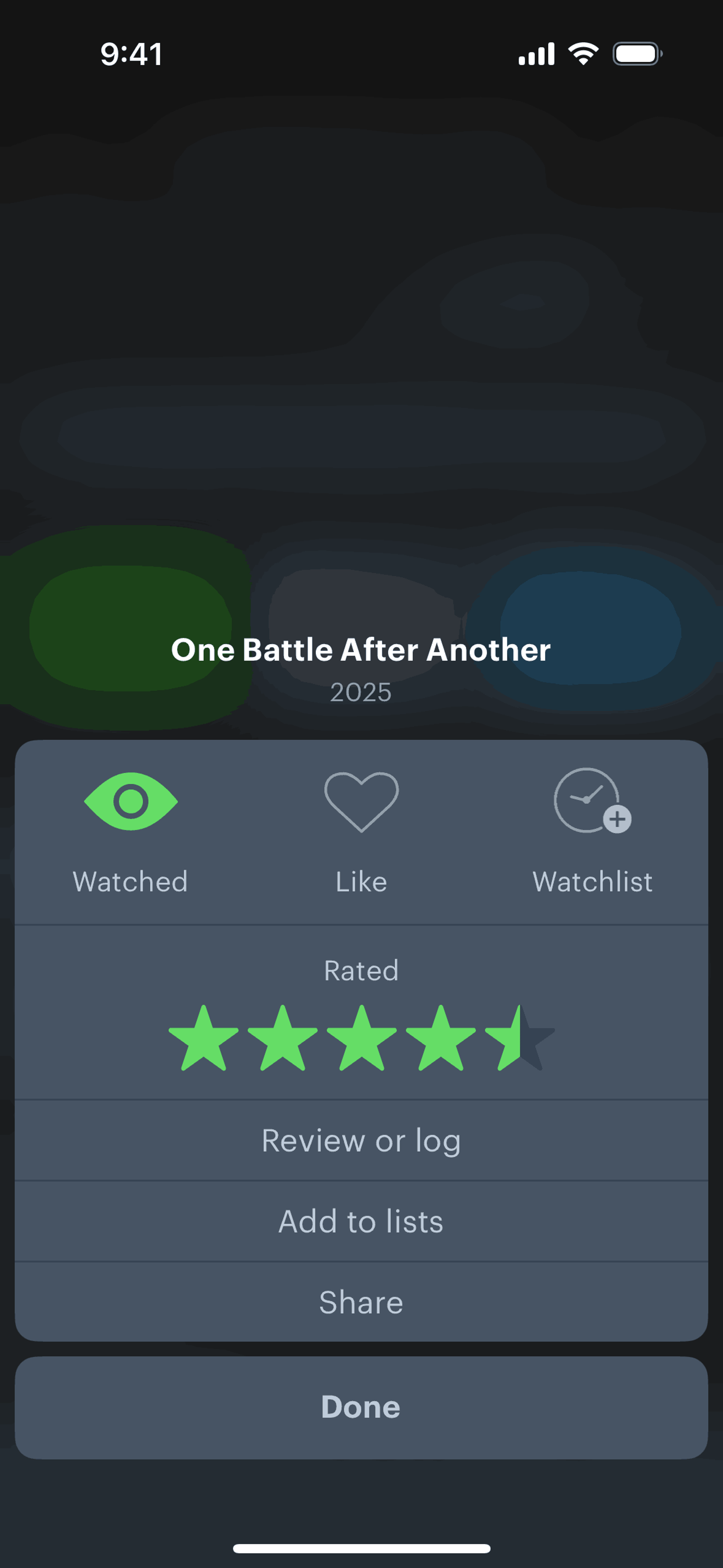 Letterboxd iOS Social Networking interface screenshot 20