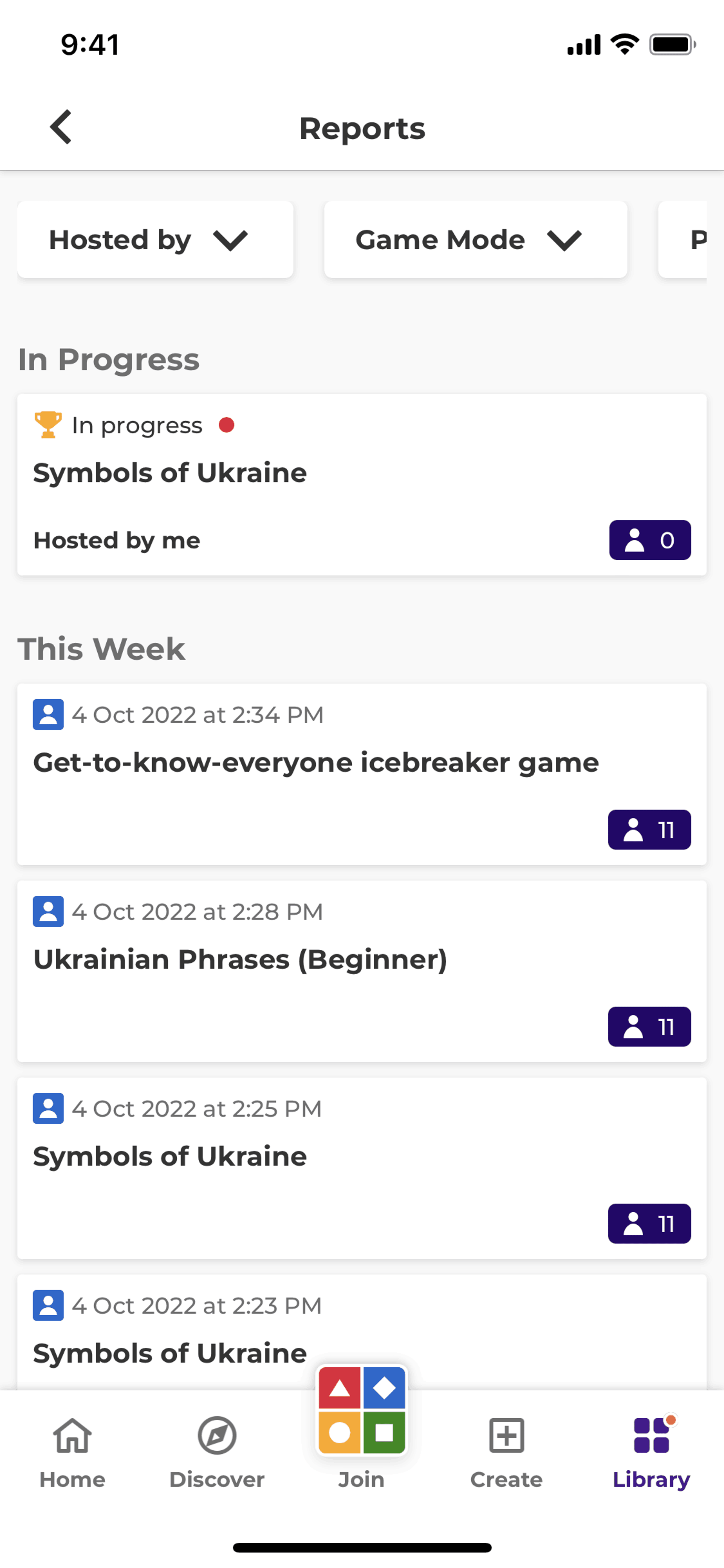 Kahoot! iOS Education interface screenshot 5