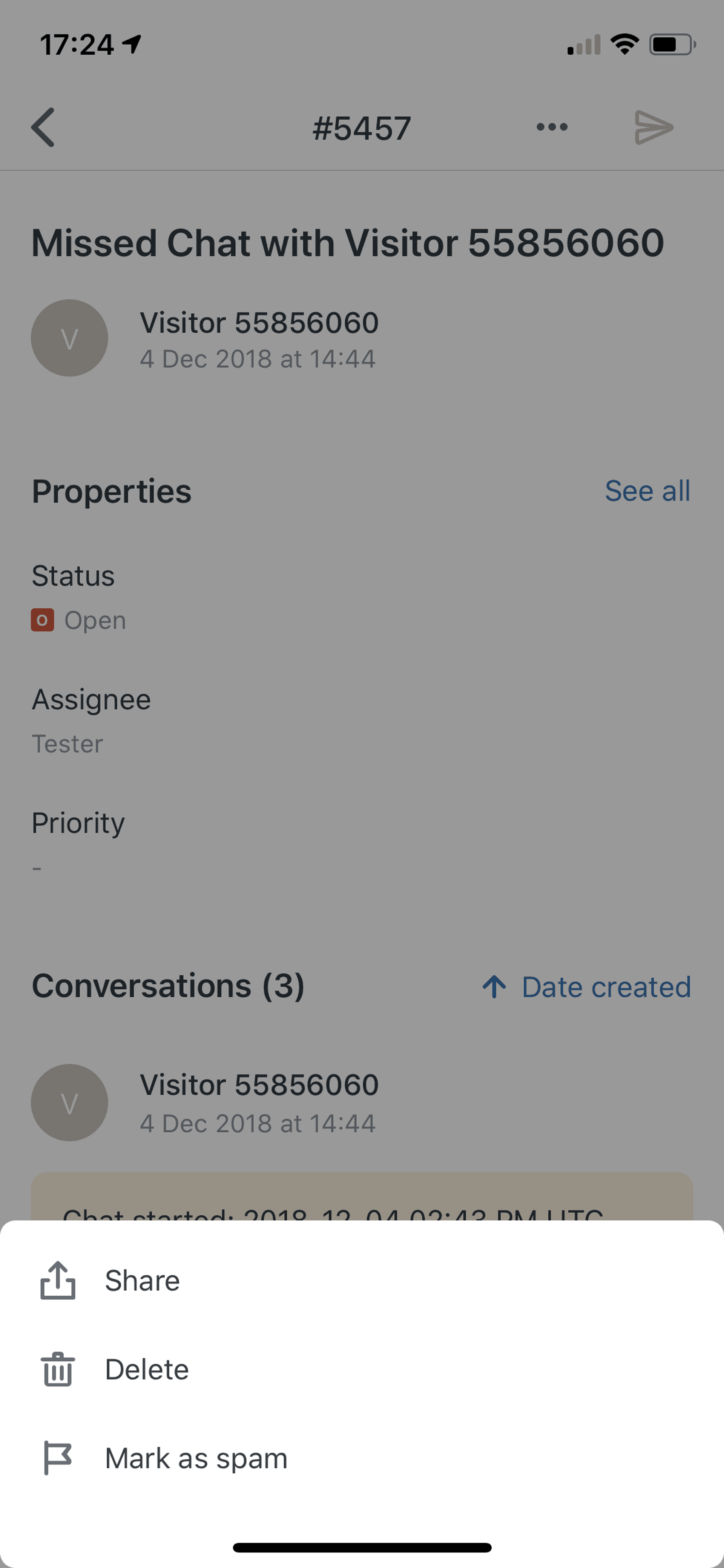 Zendesk Support iOS Business interface screenshot 9