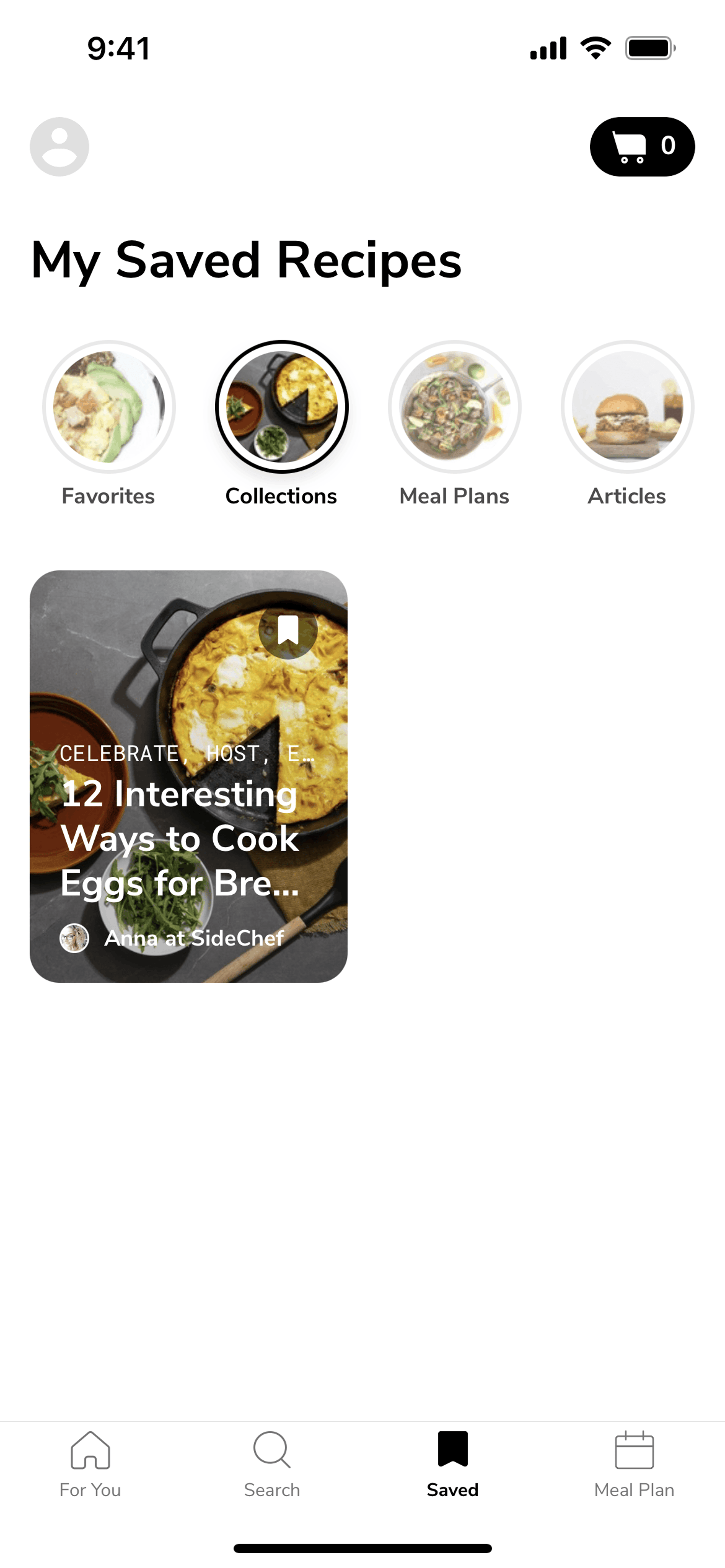 SideChef iOS Food & Drink interface screenshot 16