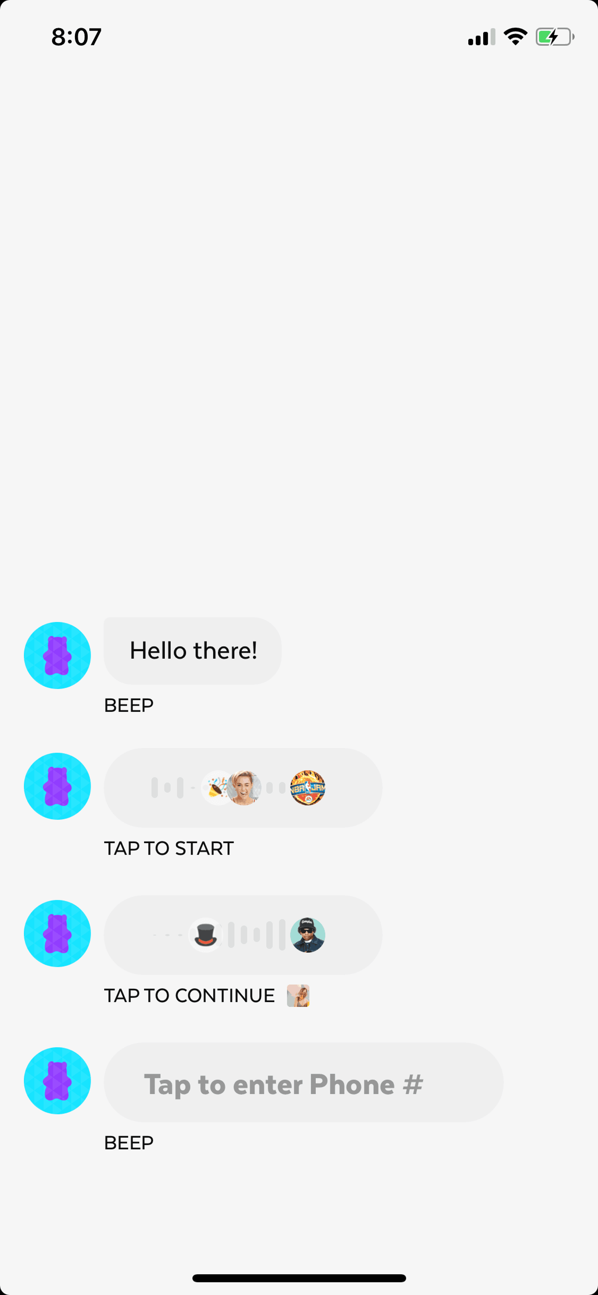 Beep iOS Social Networking interface screenshot 5