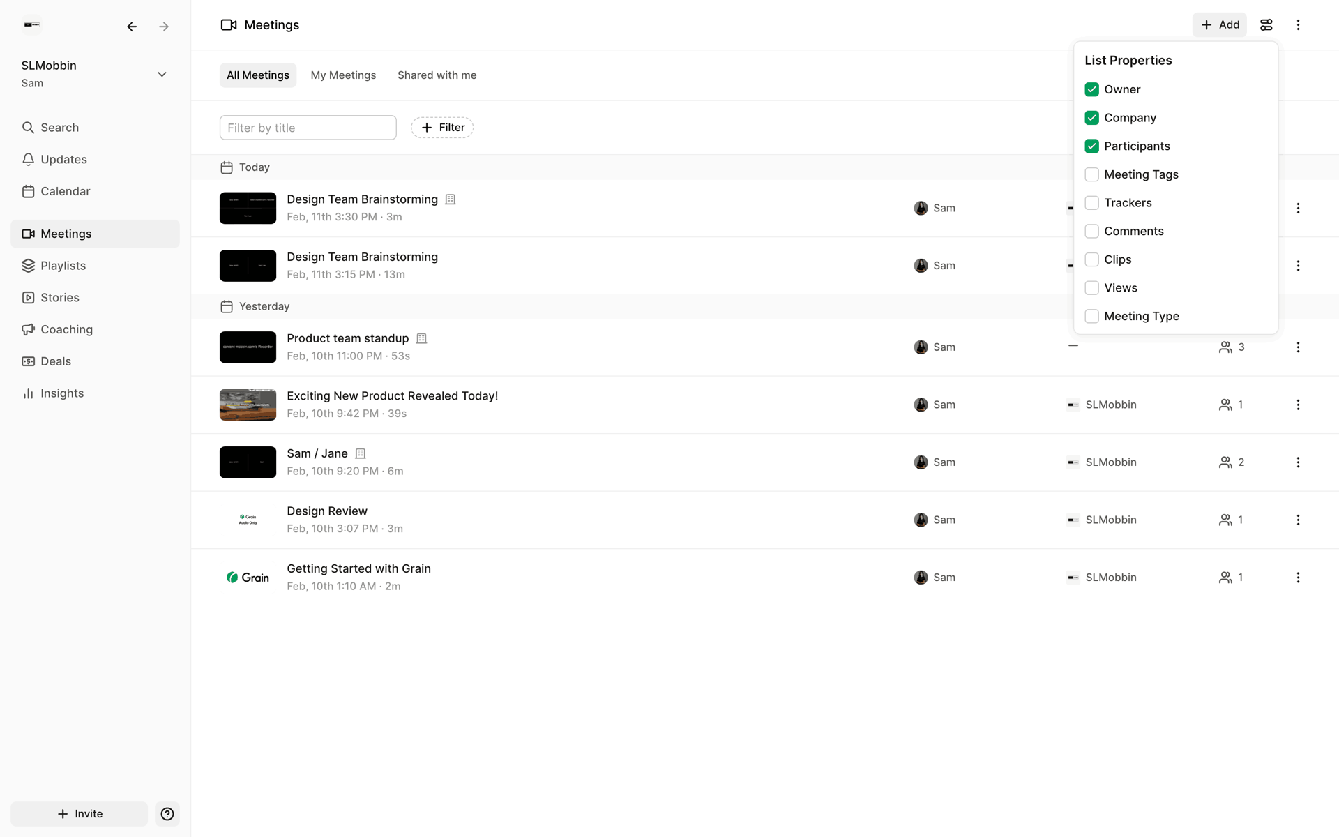 Grain Web AI interface screenshot 15