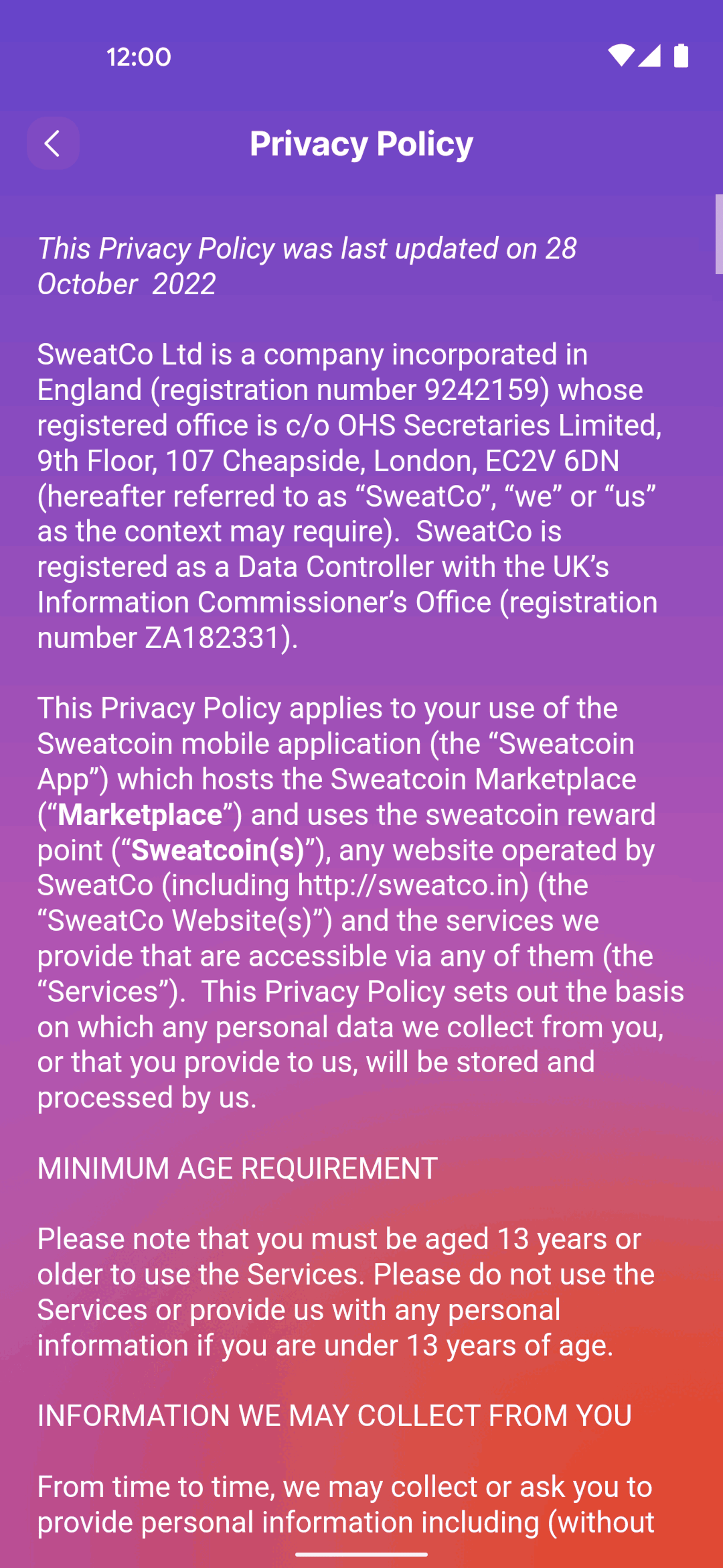 Sweatcoin Android Health & Fitness interface screenshot 14