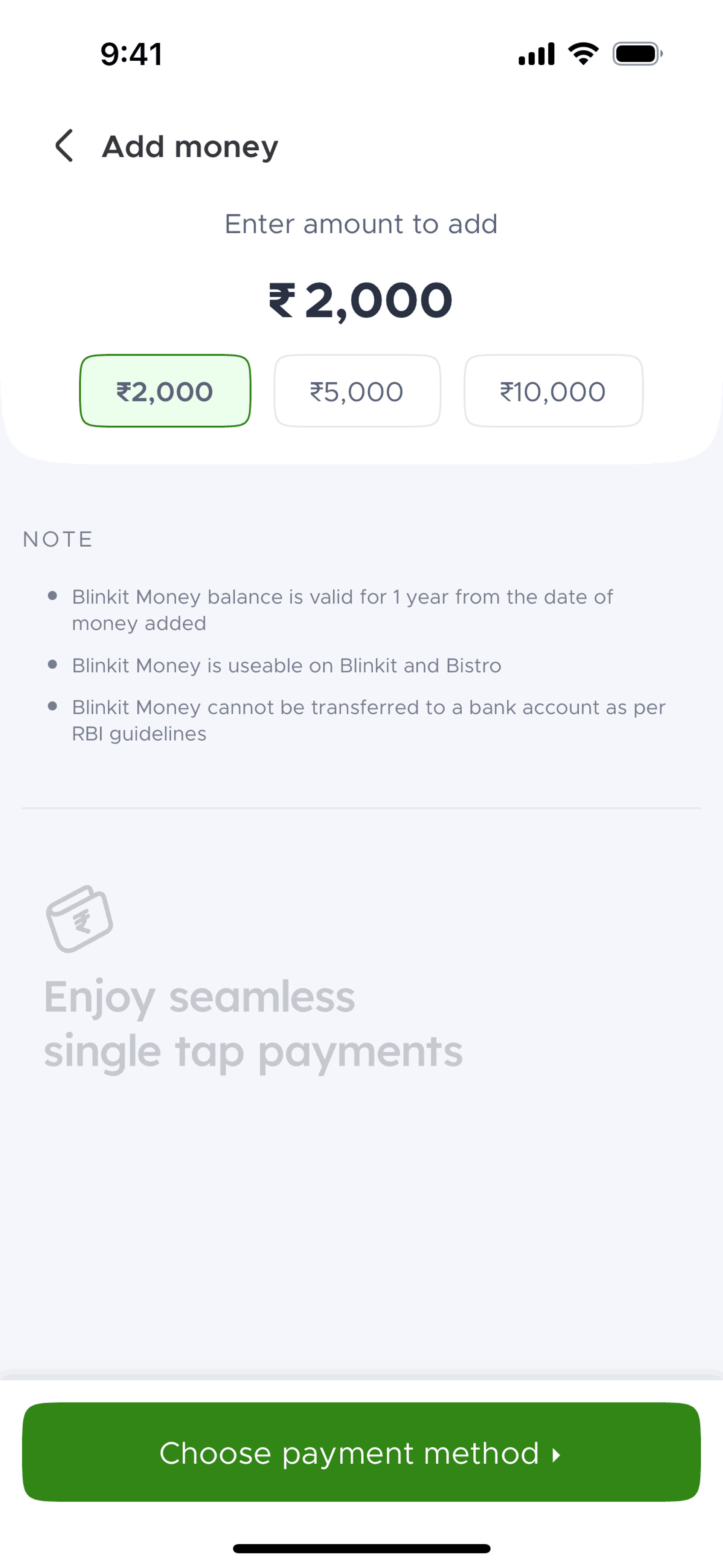 Blinkit iOS Food & Drink interface screenshot 24