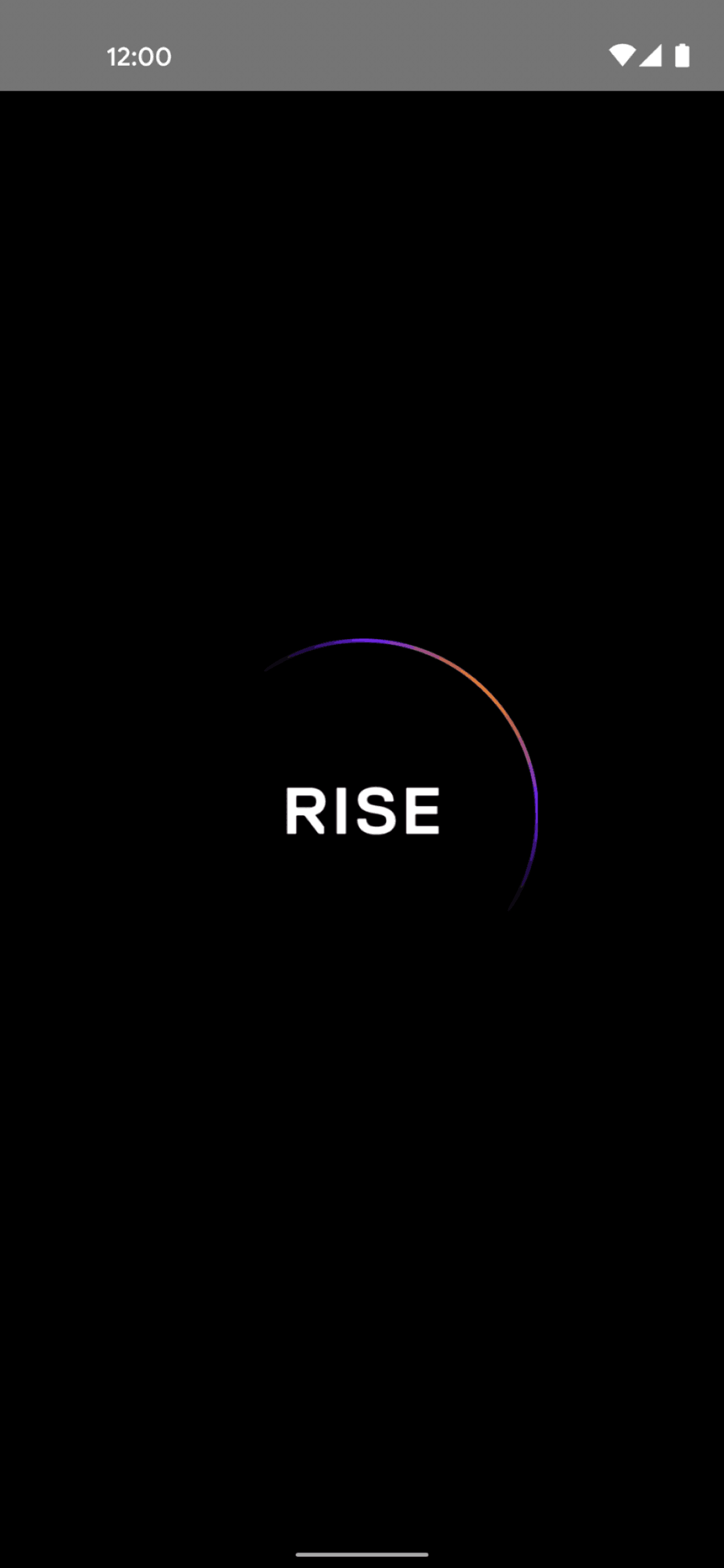 Rise Android Health & Fitness interface screenshot 1