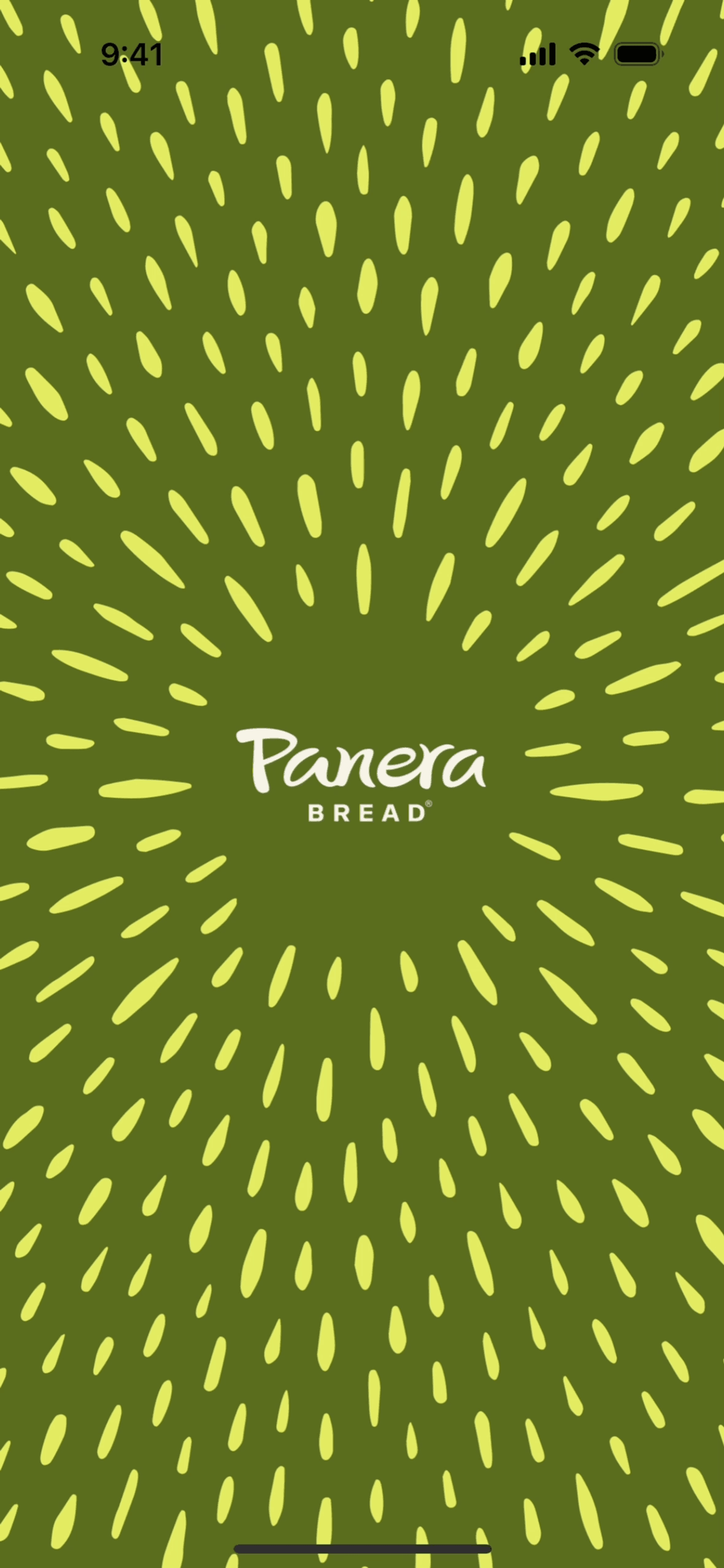 Panera Bread iOS Food & Drink interface screenshot 1