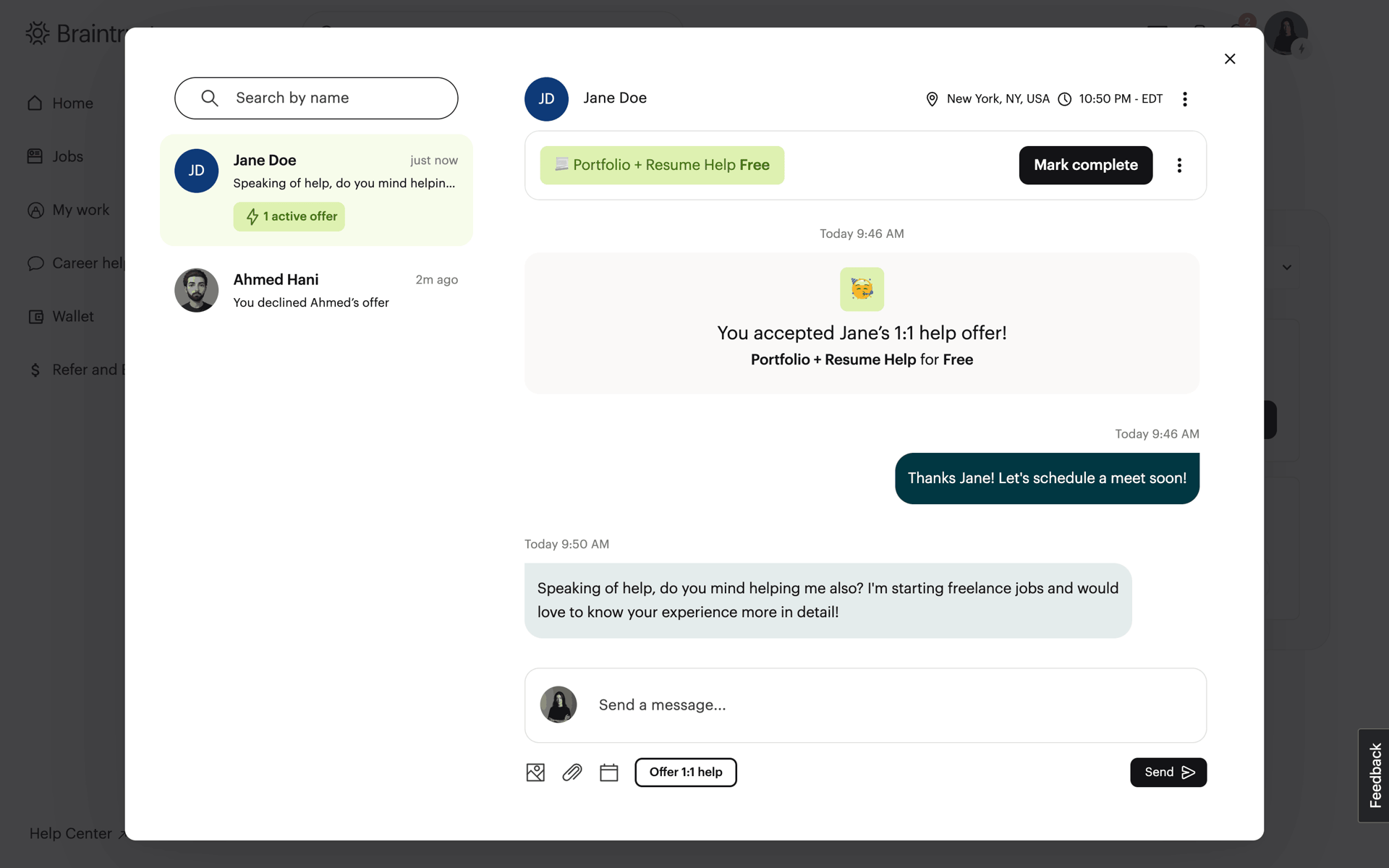 Braintrust Web AI interface screenshot 18