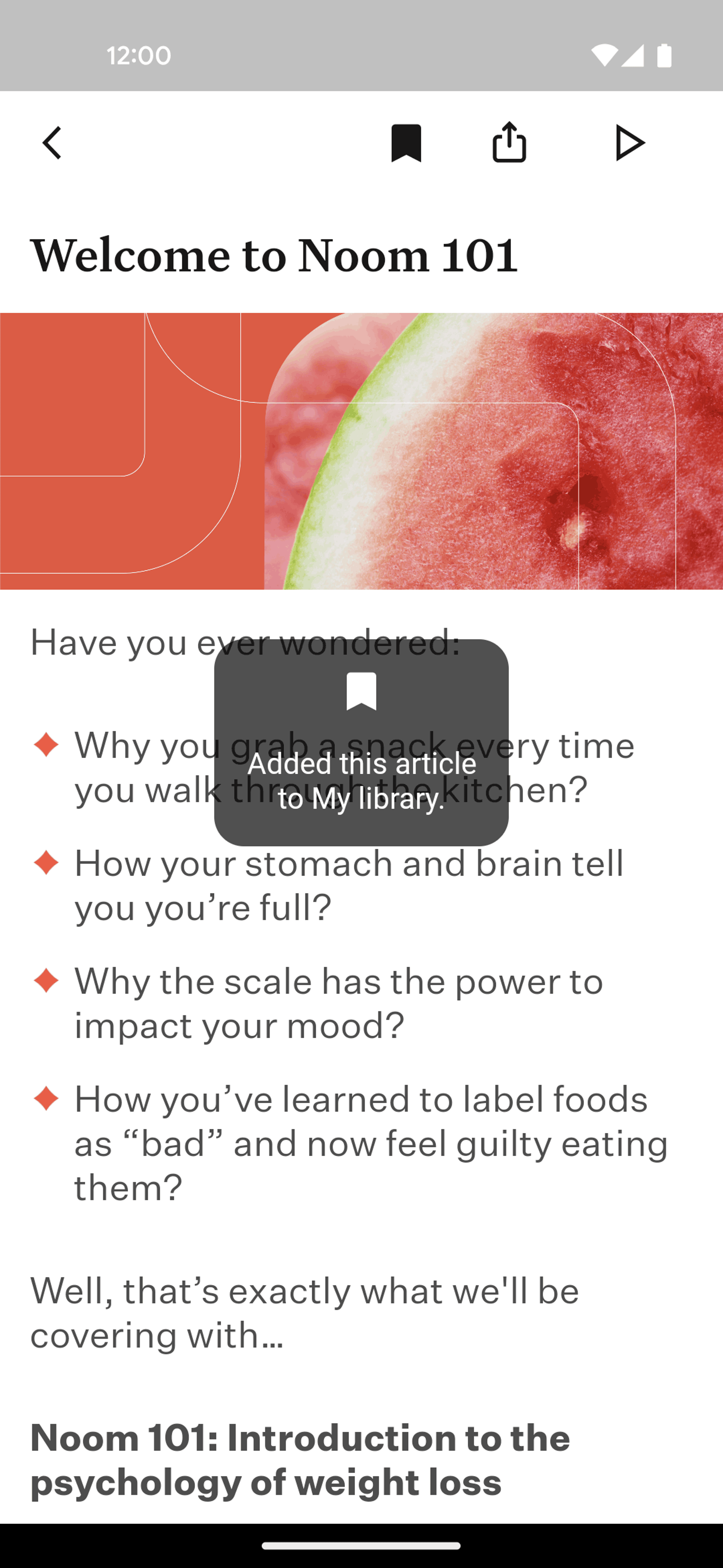 Noom Android Health & Fitness interface screenshot 4