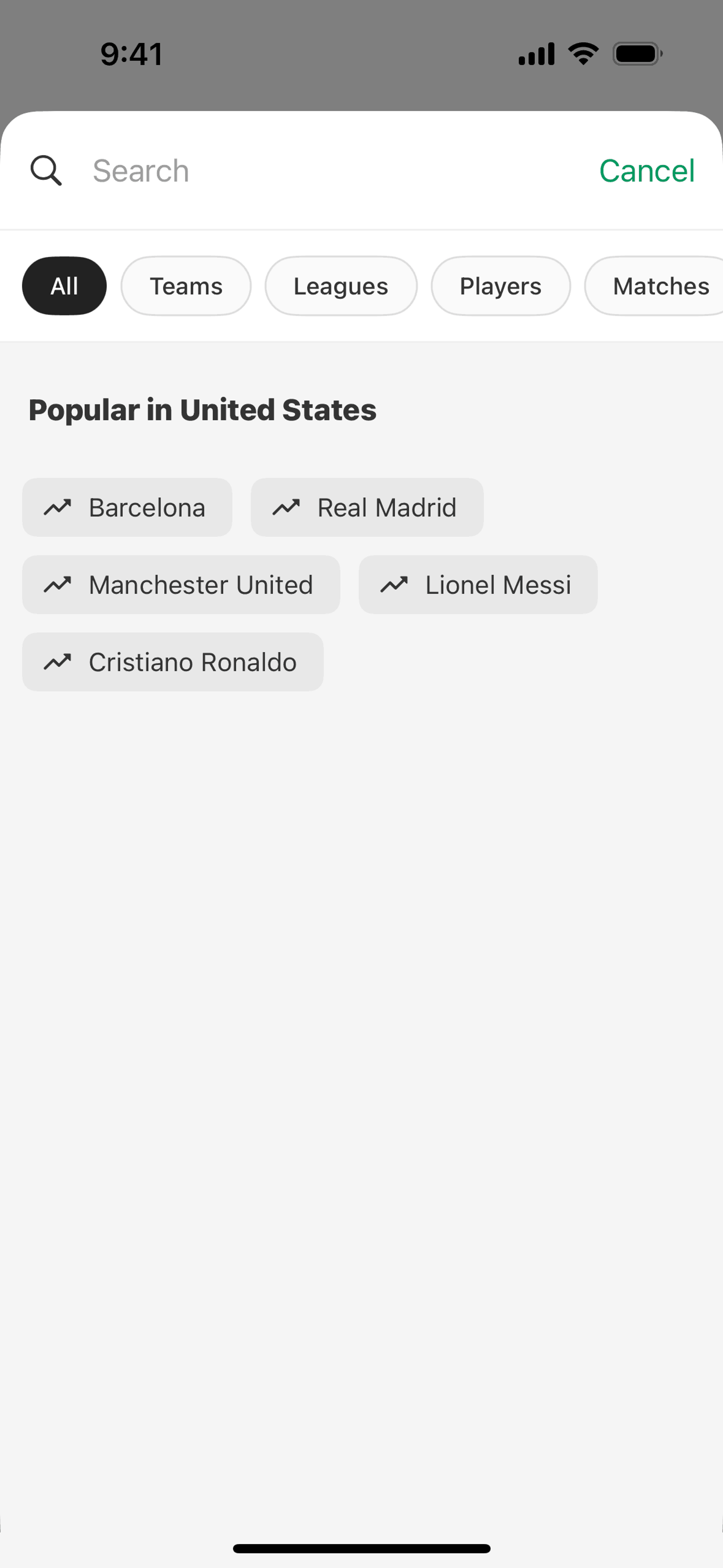 FotMob iOS Sports interface screenshot 8