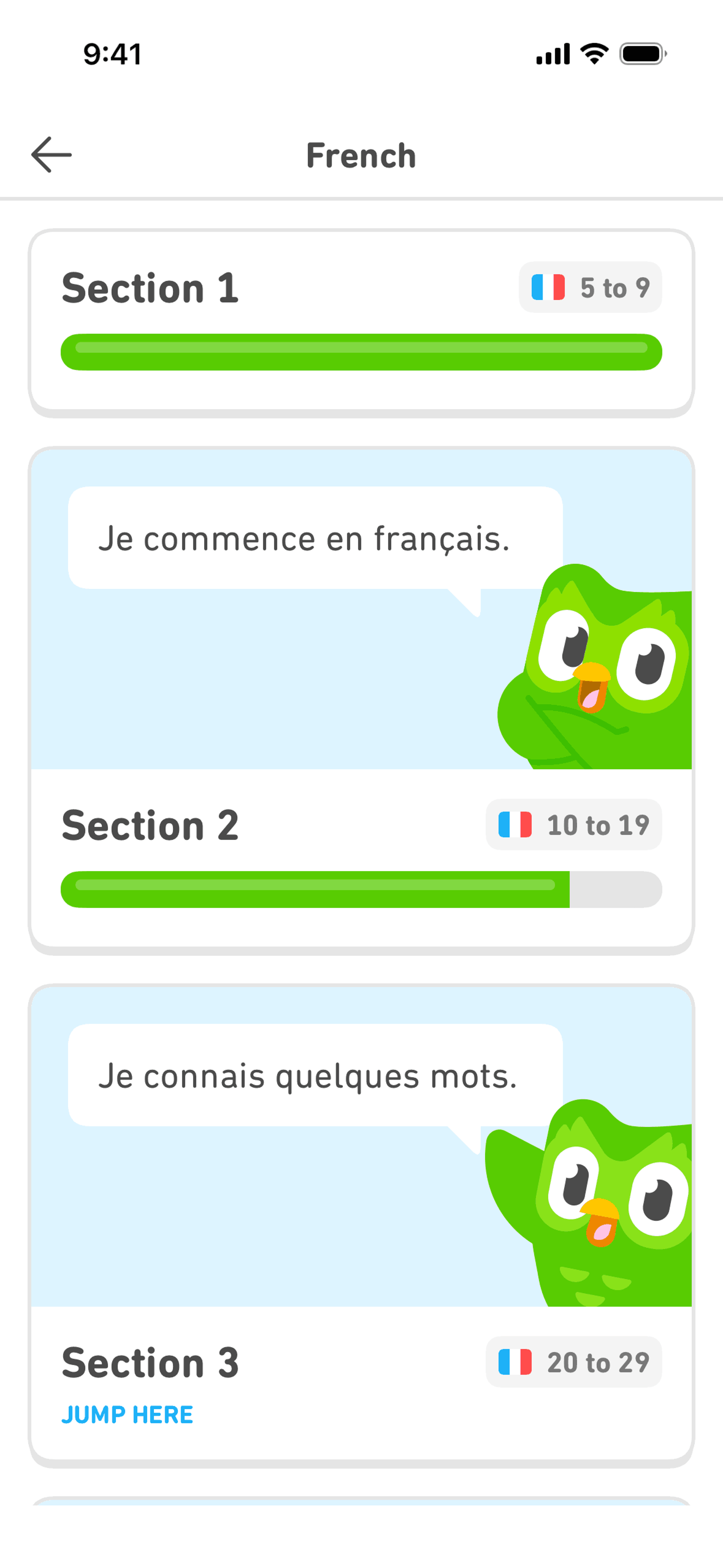 Duolingo iOS Education interface screenshot 18