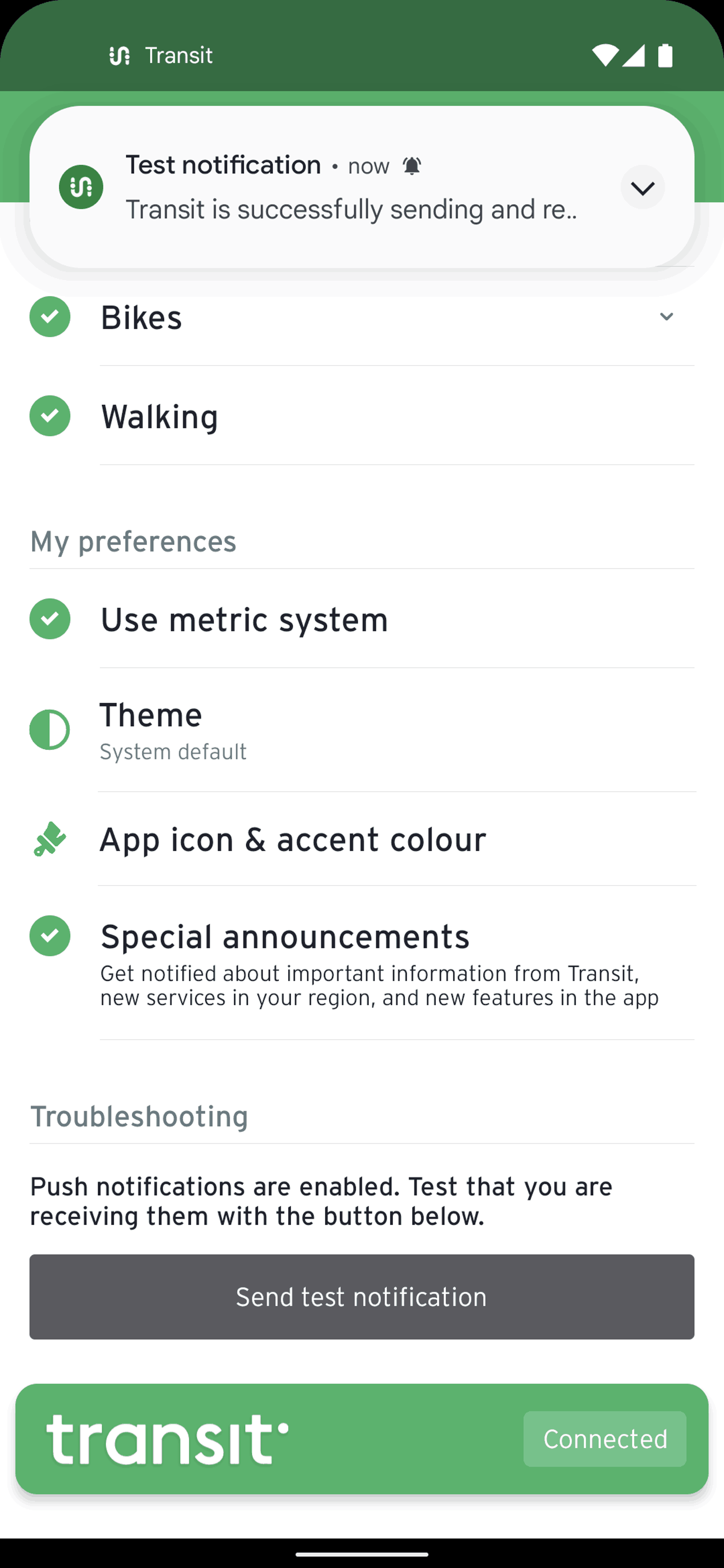 Transit Android Maps & Navigation interface screenshot 11