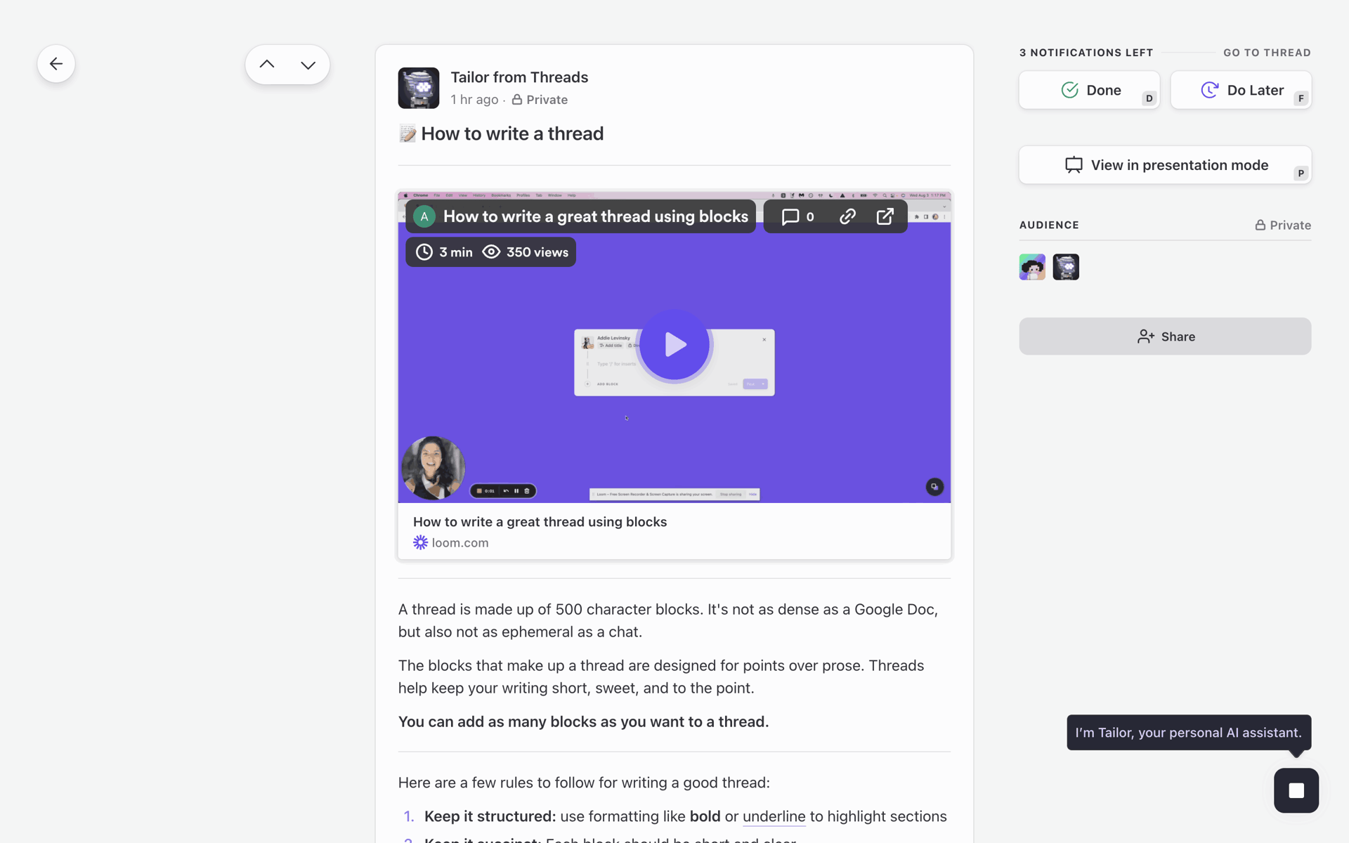 Threads Web Business interface screenshot 23
