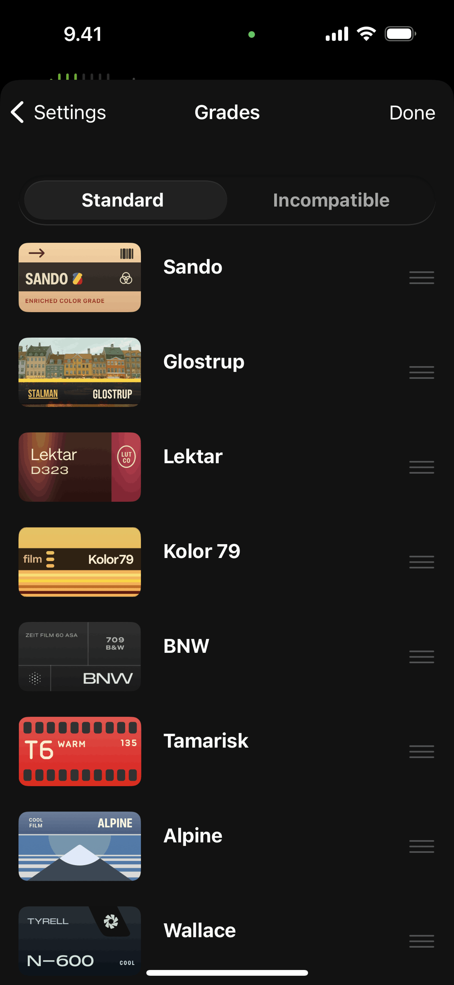 Kino iOS Photo & Video interface screenshot 19