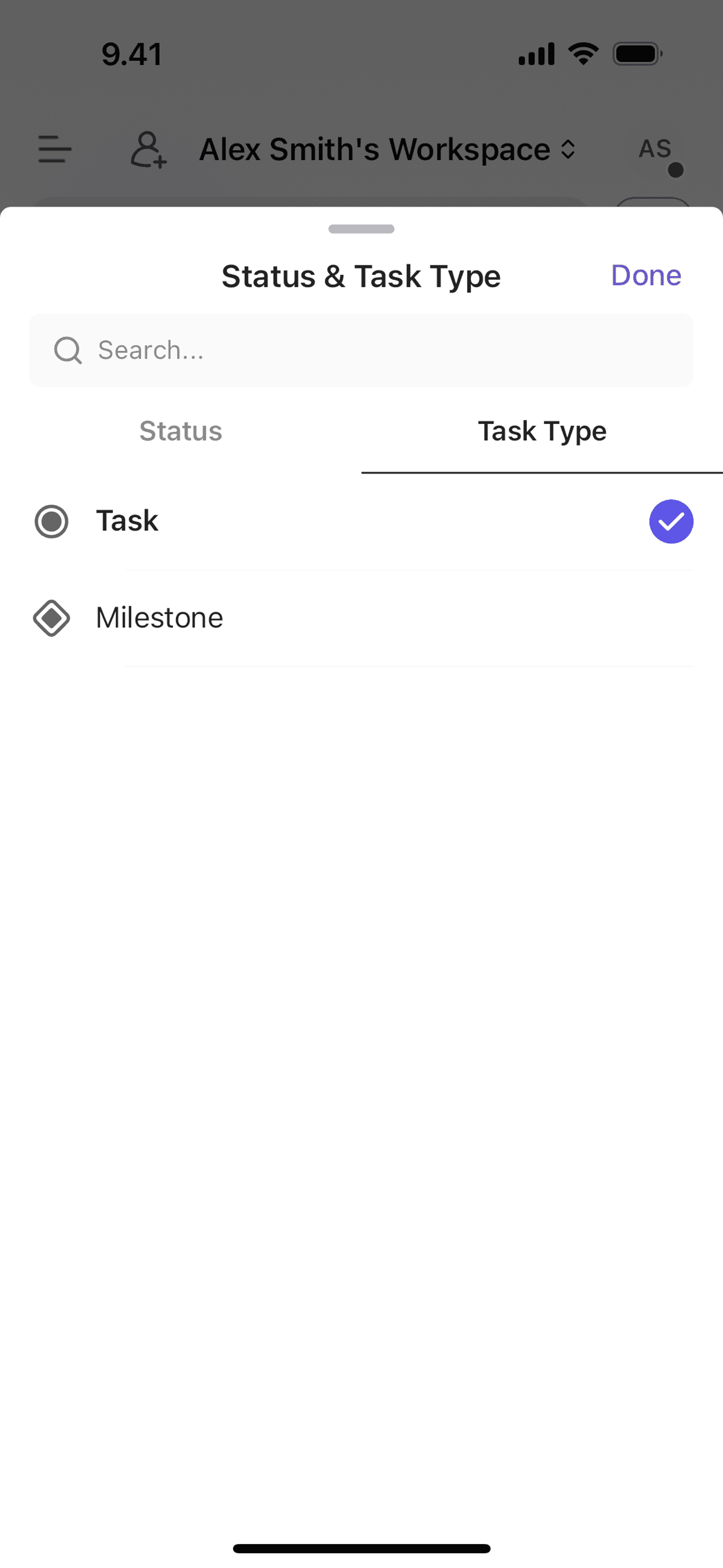 ClickUp iOS Productivity interface screenshot 14