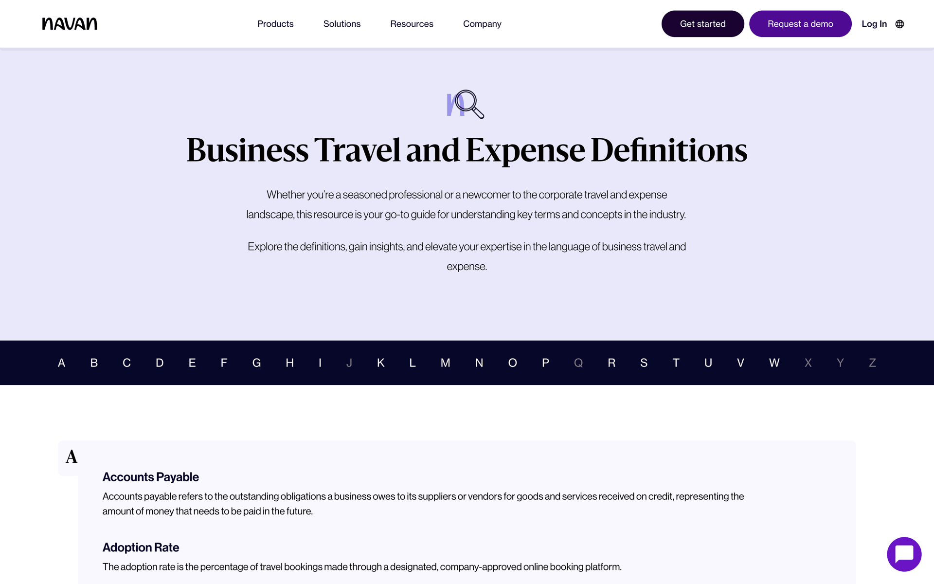 Navan Web Business interface screenshot 22
