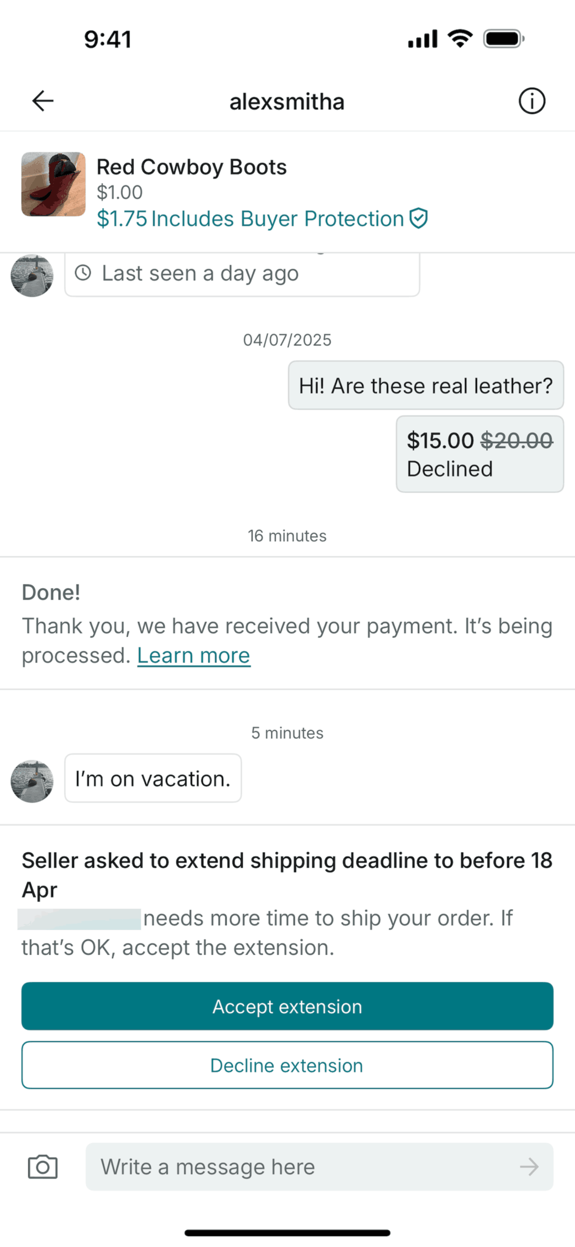 Vinted iOS Shopping interface screenshot 15