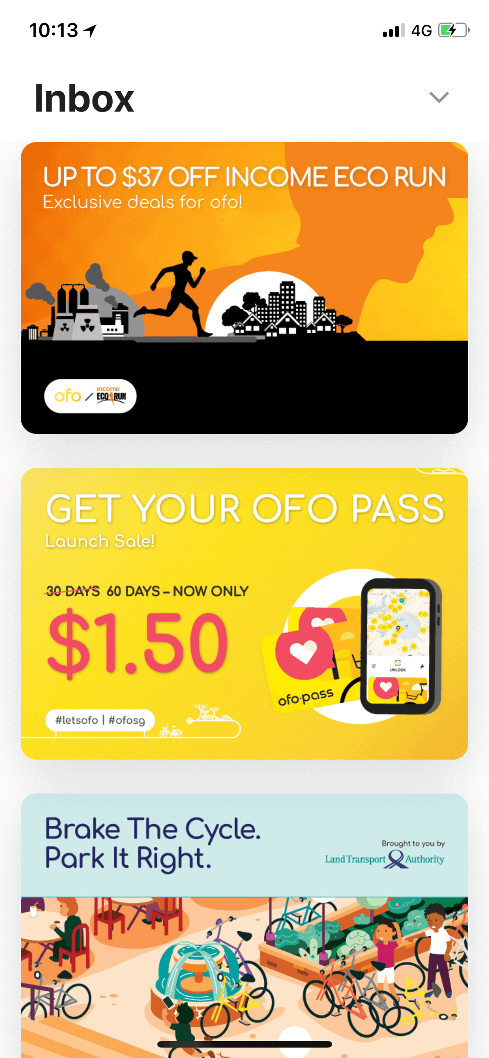 ofo iOS Travel & Transportation interface screenshot 8