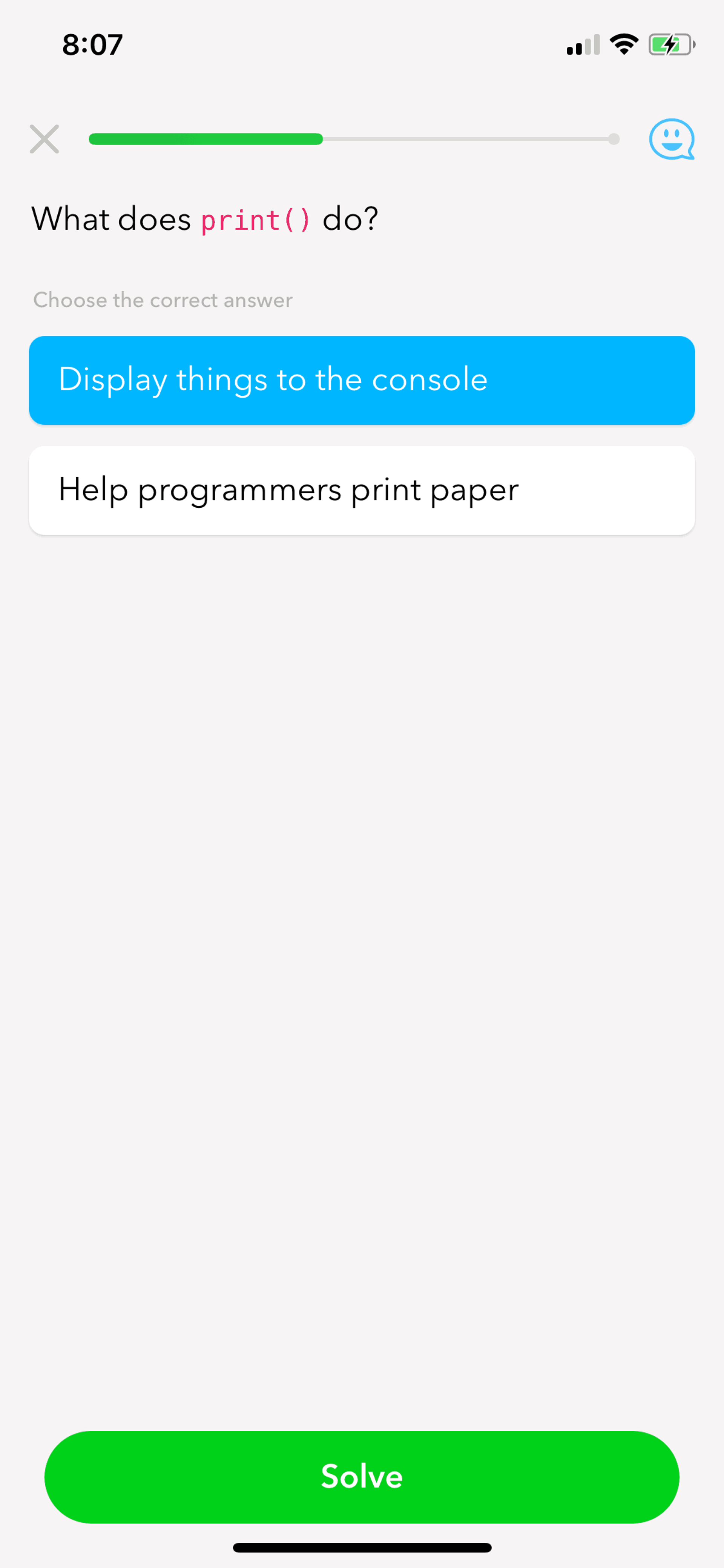 Py iOS Education interface screenshot 22