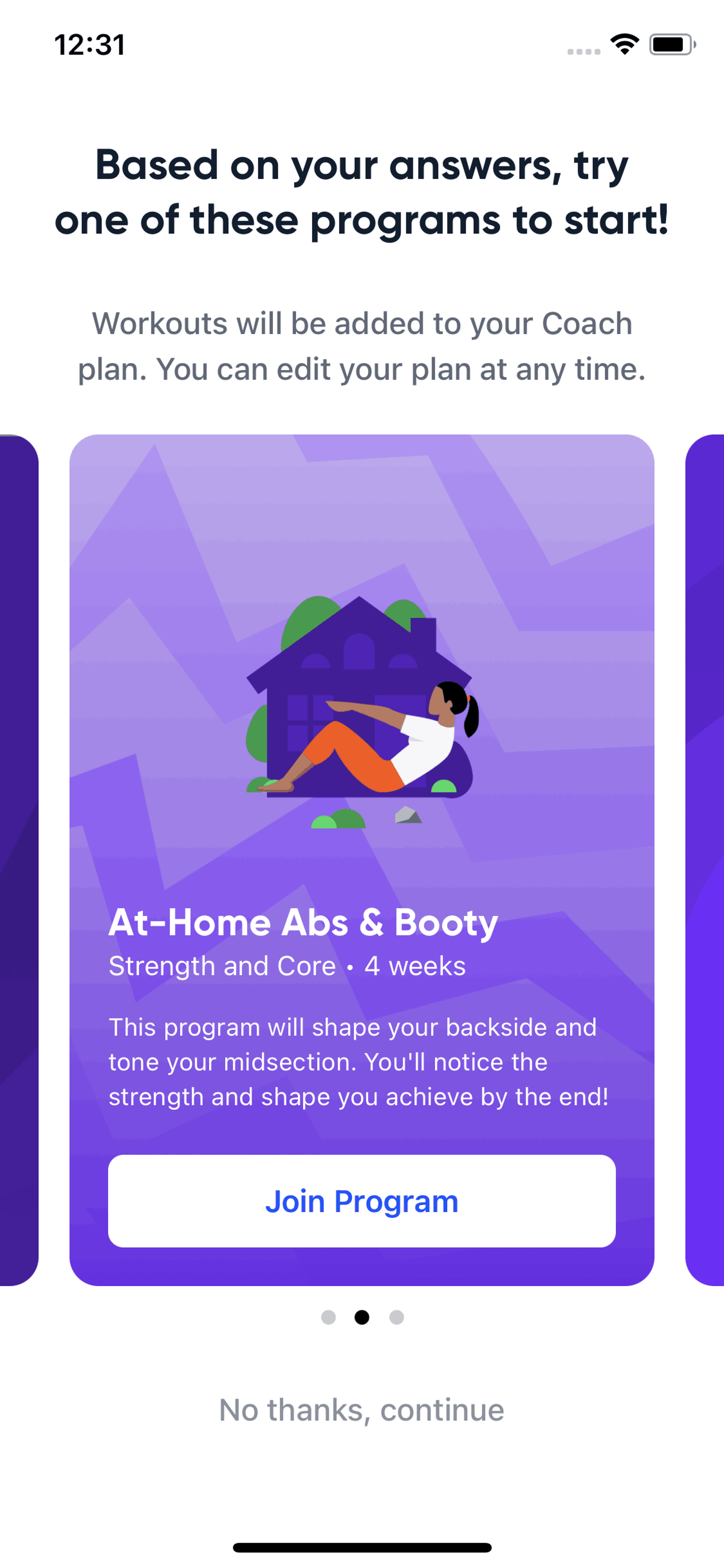 Aaptiv iOS Health & Fitness interface screenshot 21