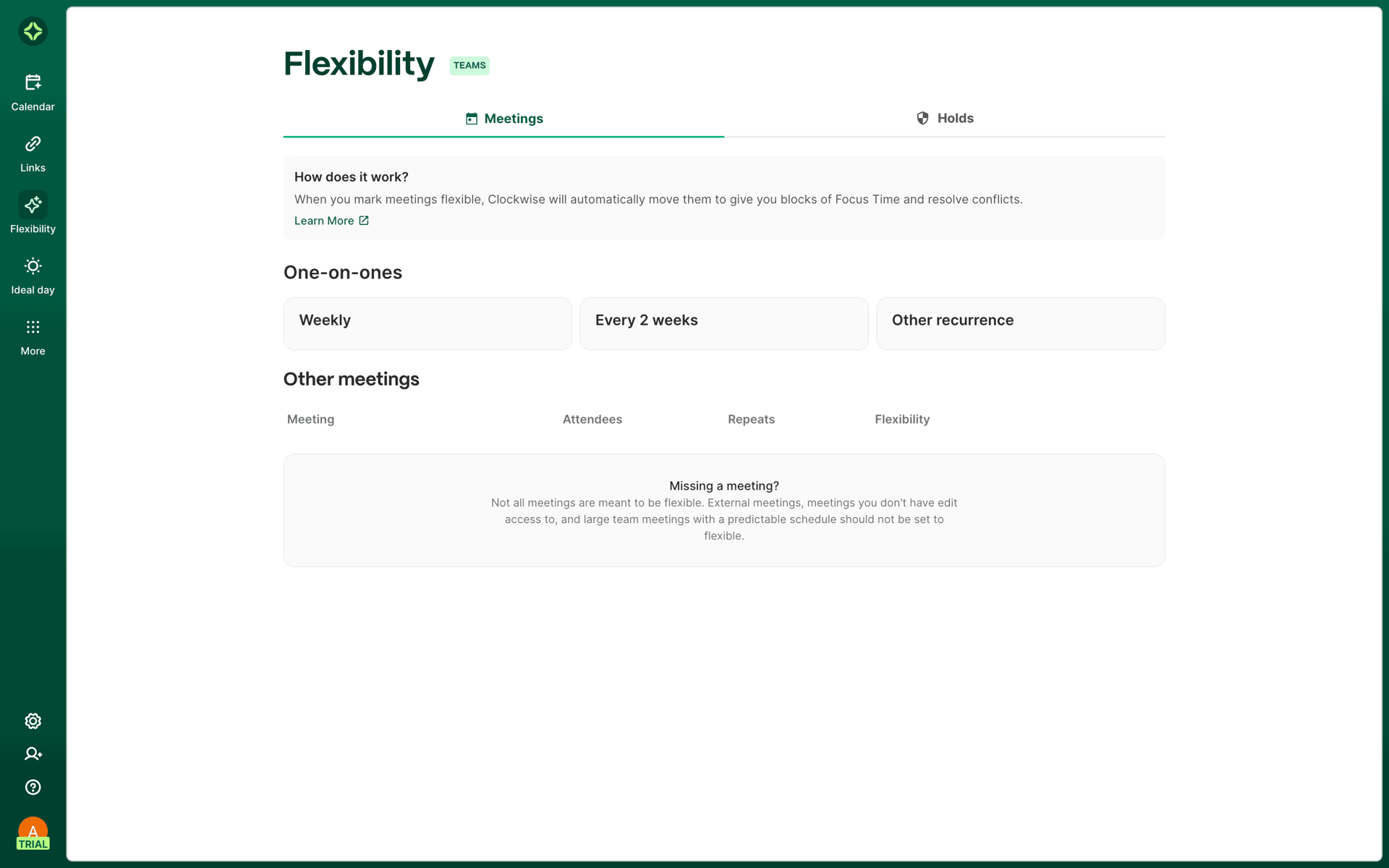 Clockwise Web Productivity interface screenshot 8