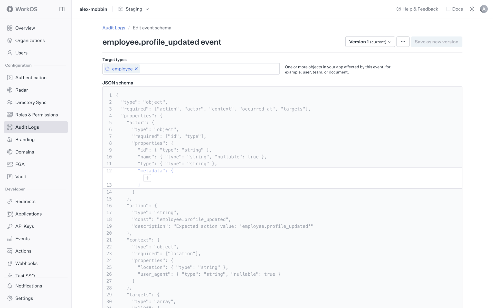 WorkOS Web Developer Tools interface screenshot 17