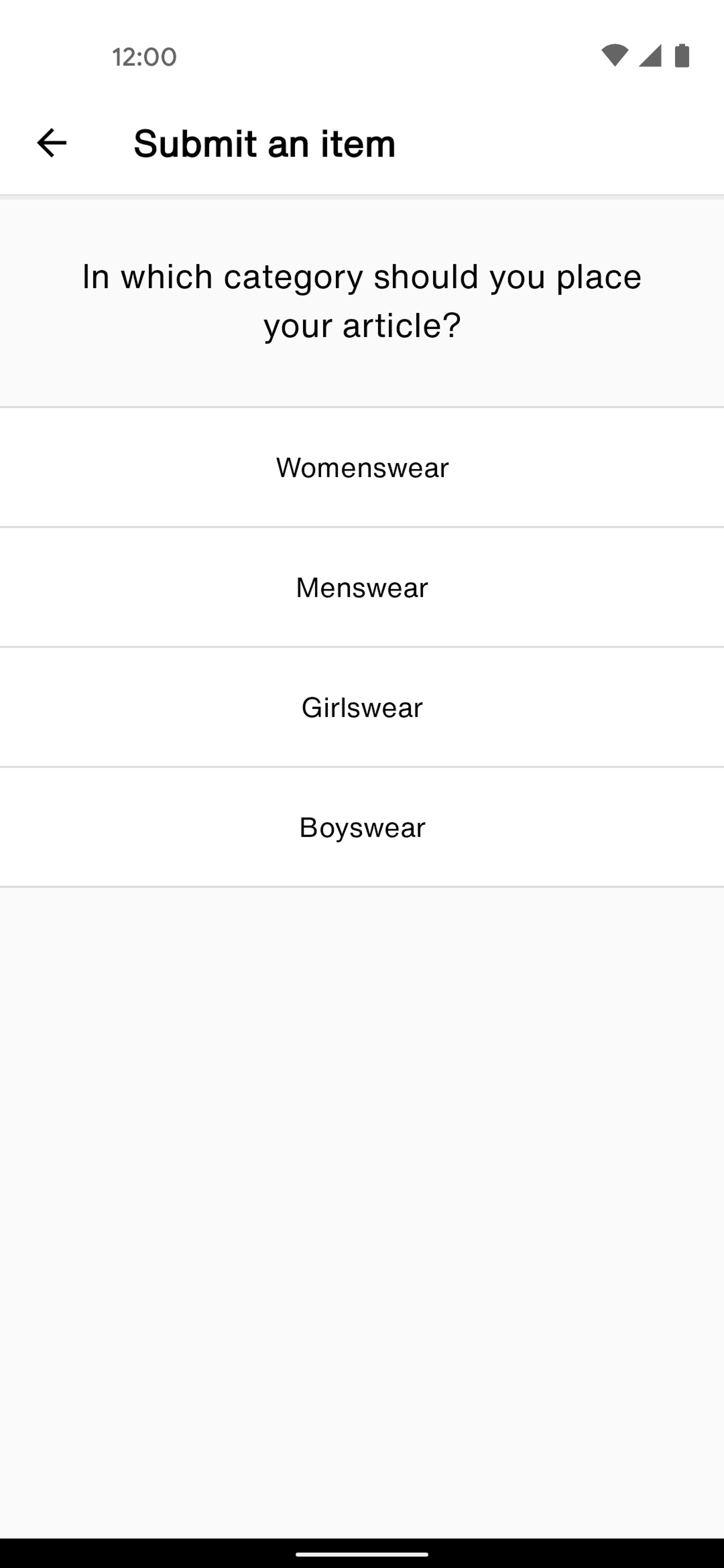 Vestiaire Collective Android Shopping interface screenshot 19