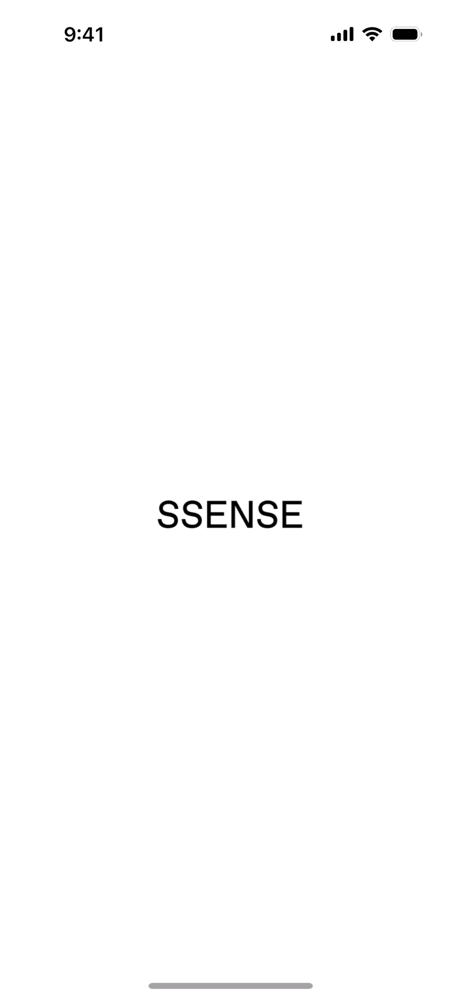 SSENSE iOS Shopping interface screenshot 1