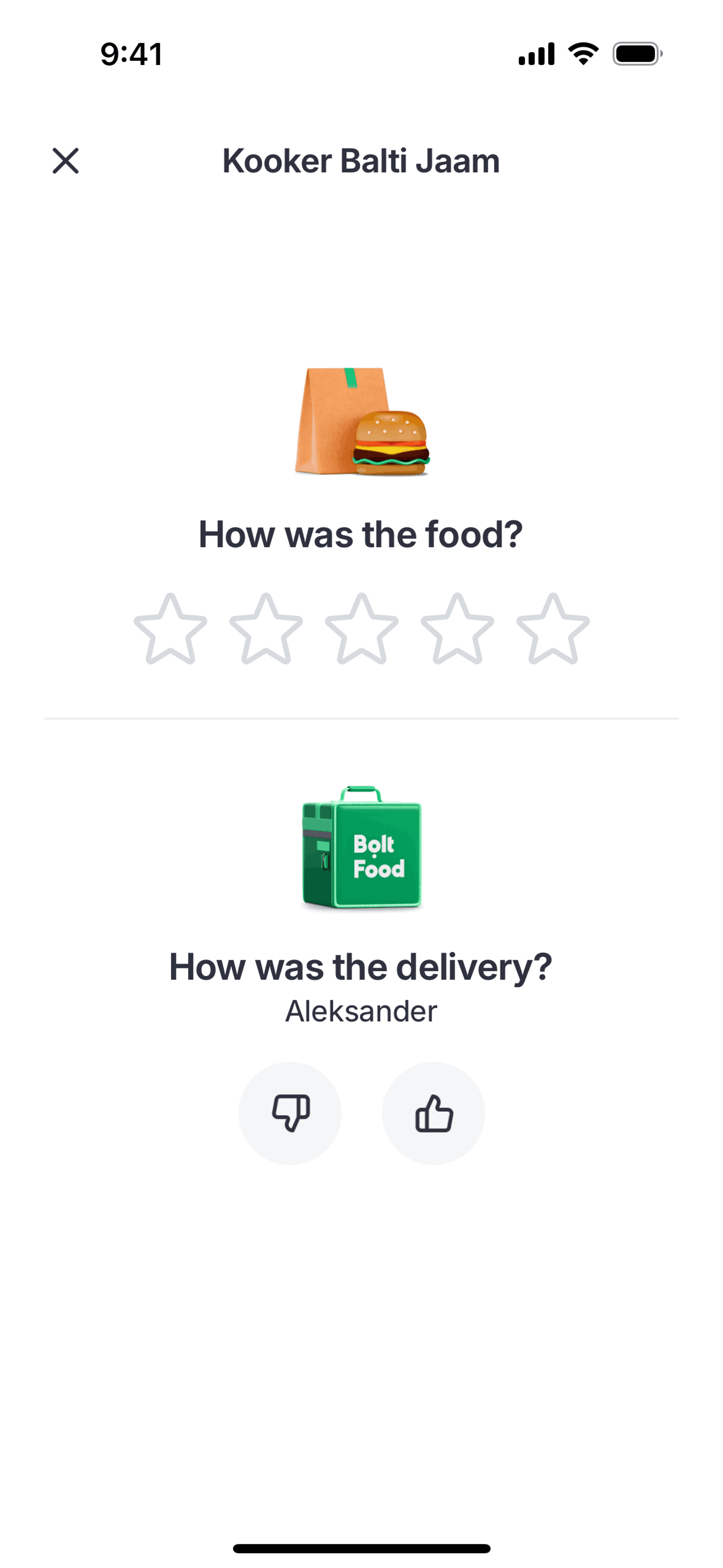 Bolt Food iOS Food & Drink interface screenshot 7