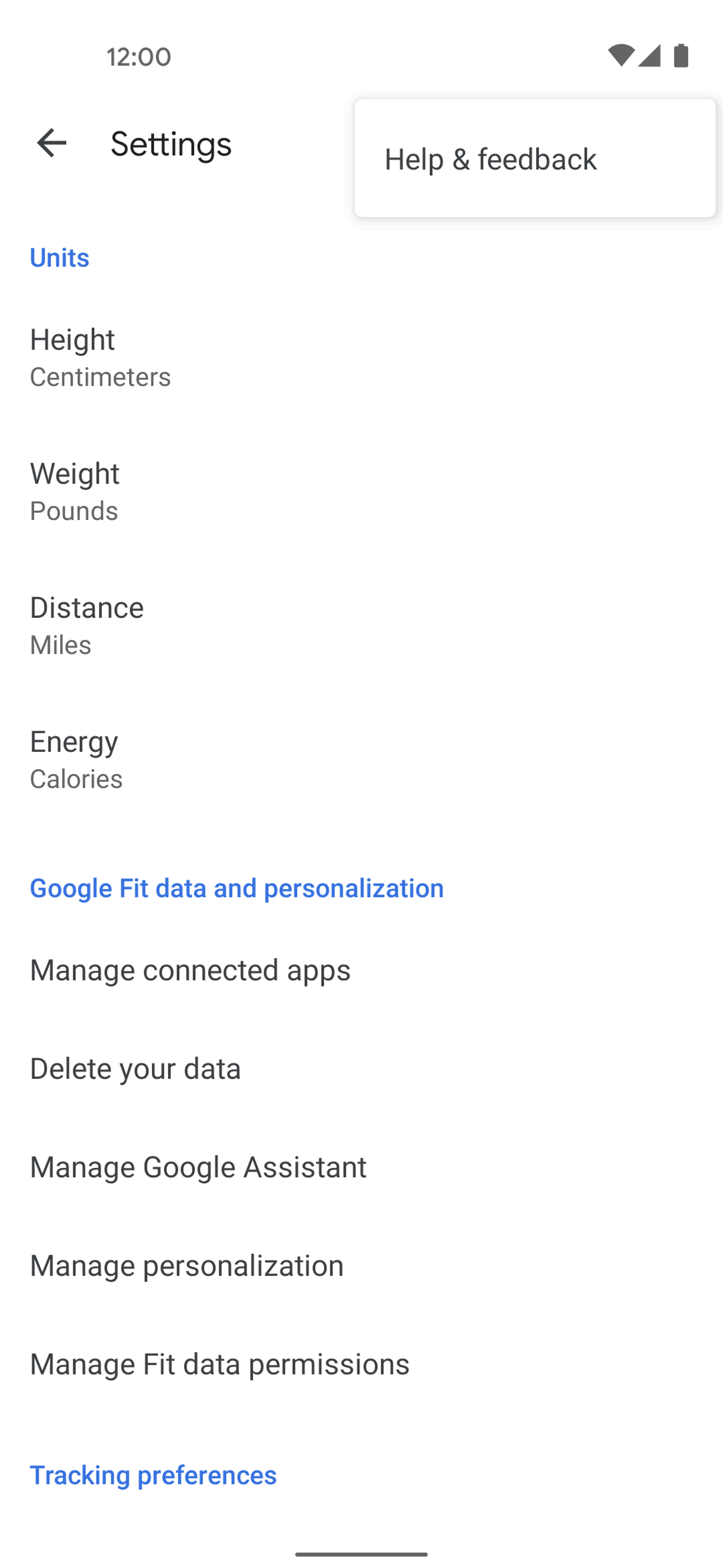 Google Fit Android Health & Fitness interface screenshot 22
