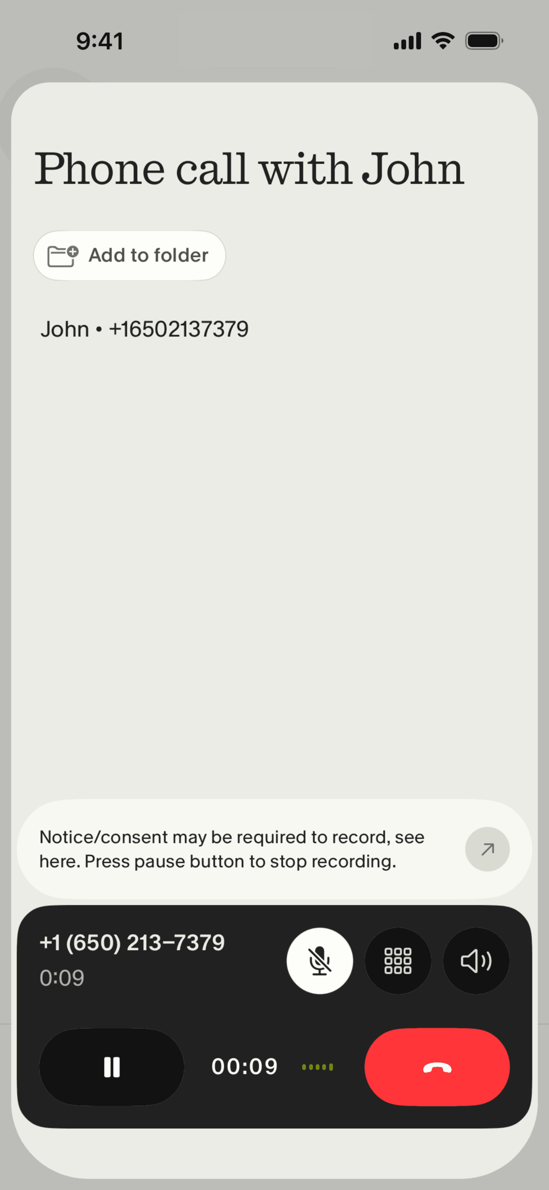 Granola iOS Granola interface screenshot 14