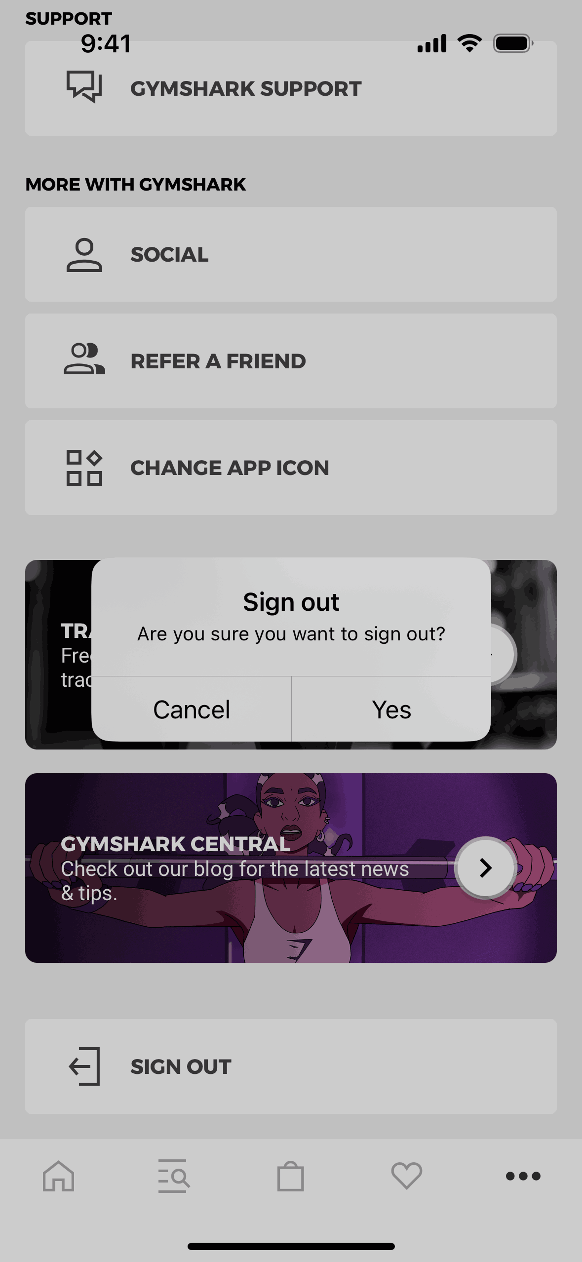 Gymshark iOS Shopping interface screenshot 5