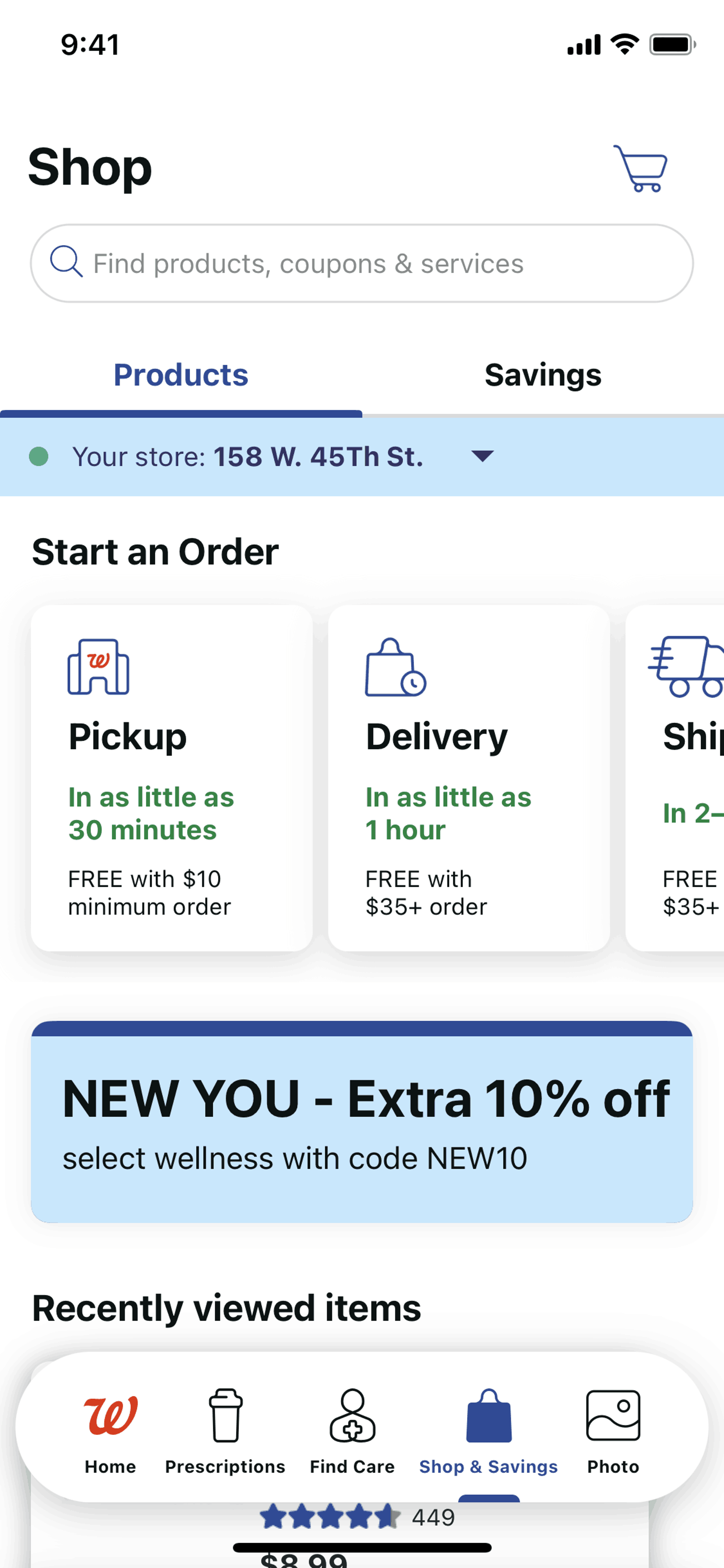 Walgreens iOS Shopping interface screenshot 4