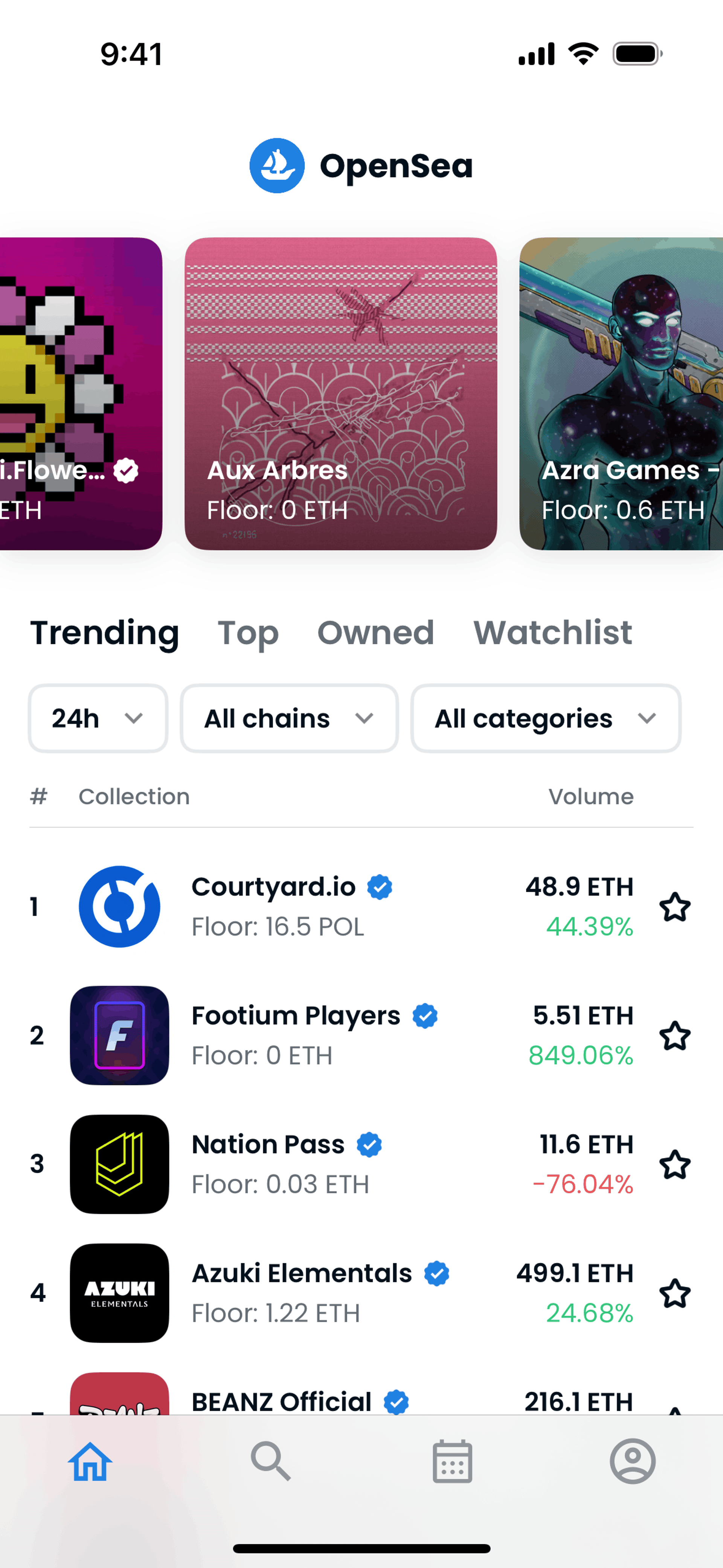 OpenSea iOS Crypto & Web3 interface screenshot 20