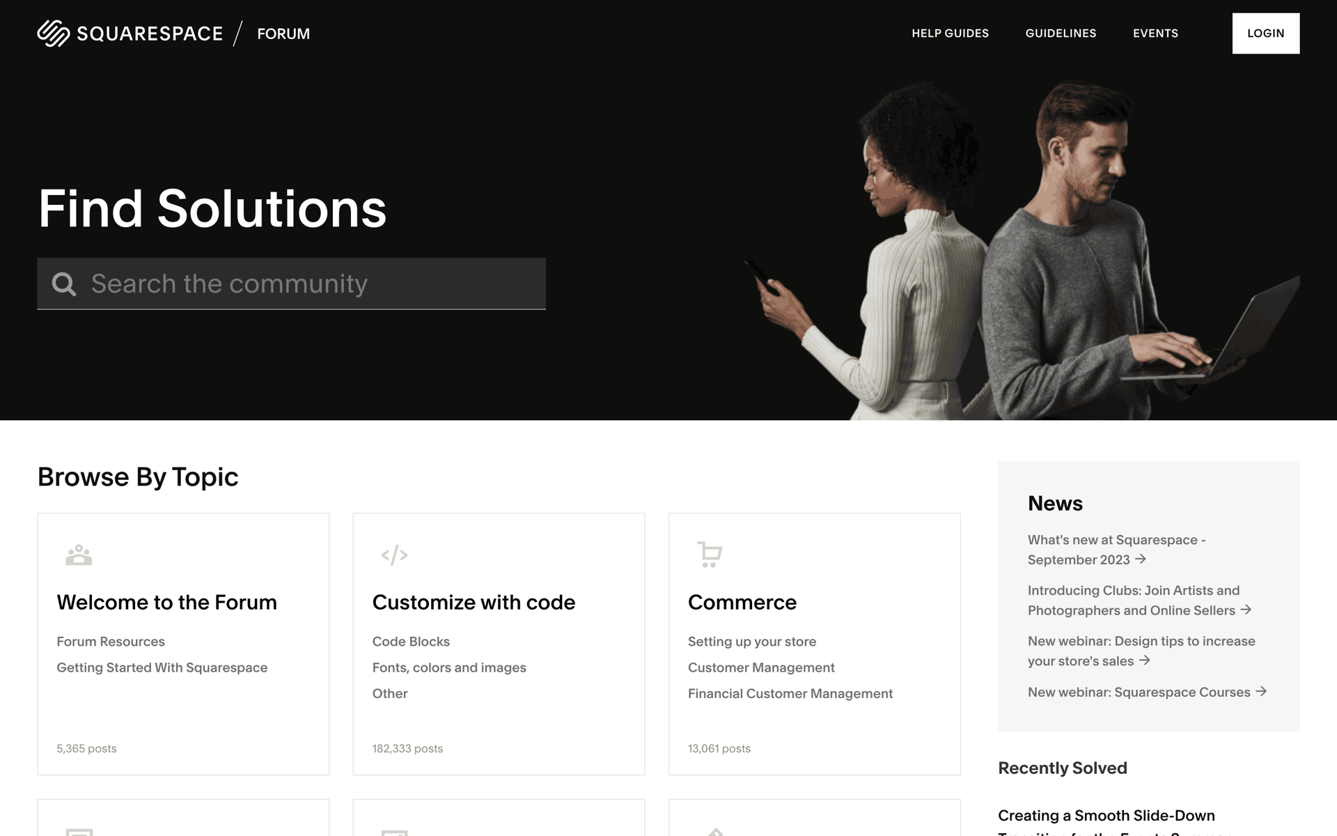 Squarespace Web Business interface screenshot 2