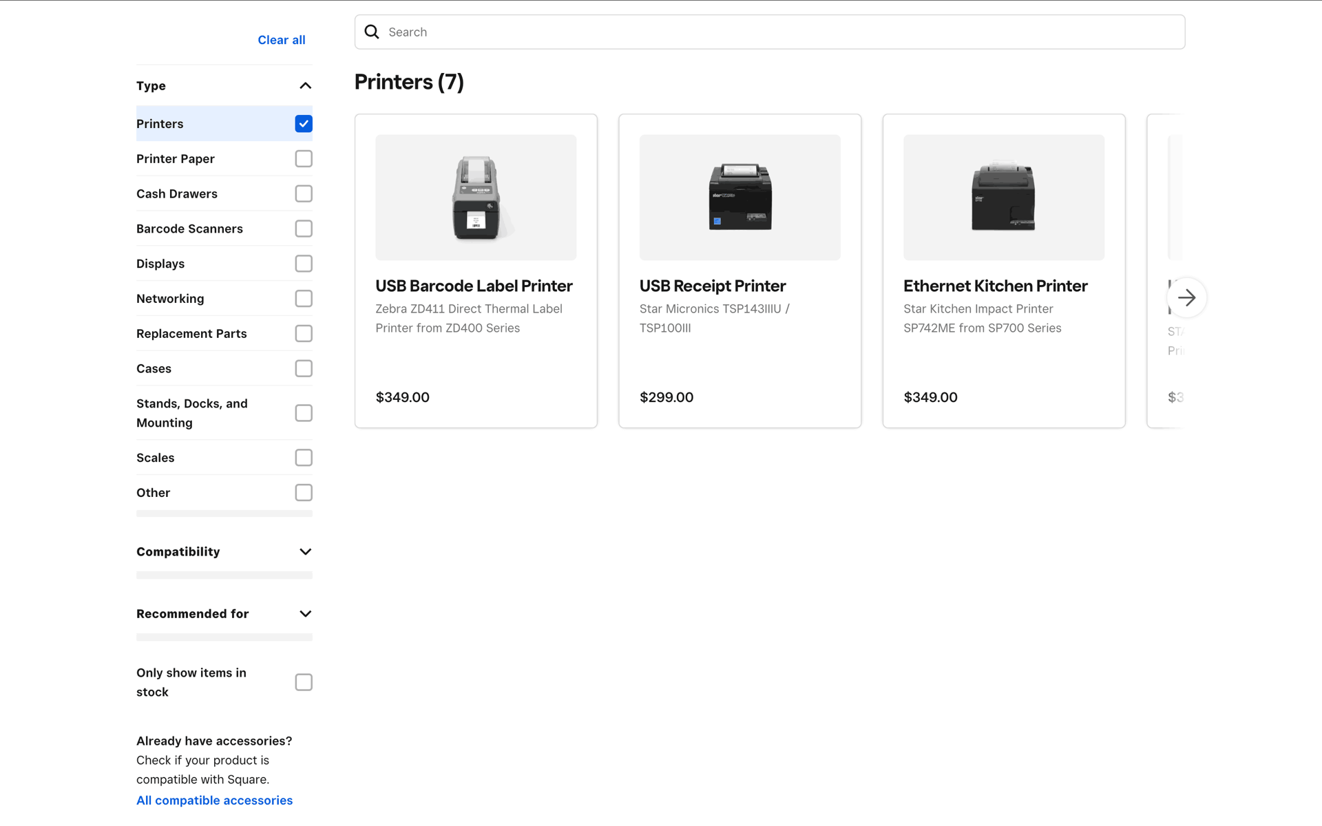 Square Web Finance interface screenshot 22