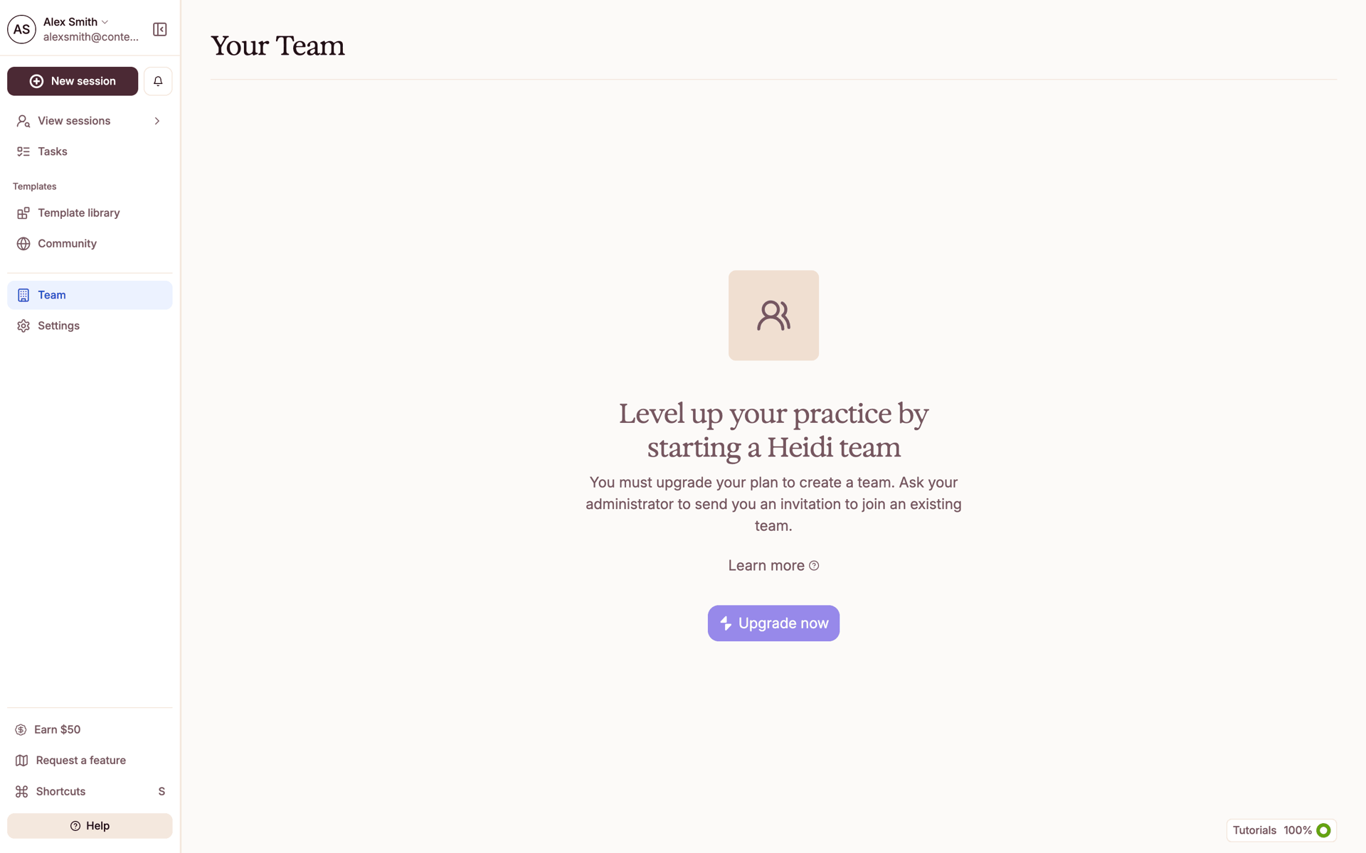 Heidi Web AI interface screenshot 24