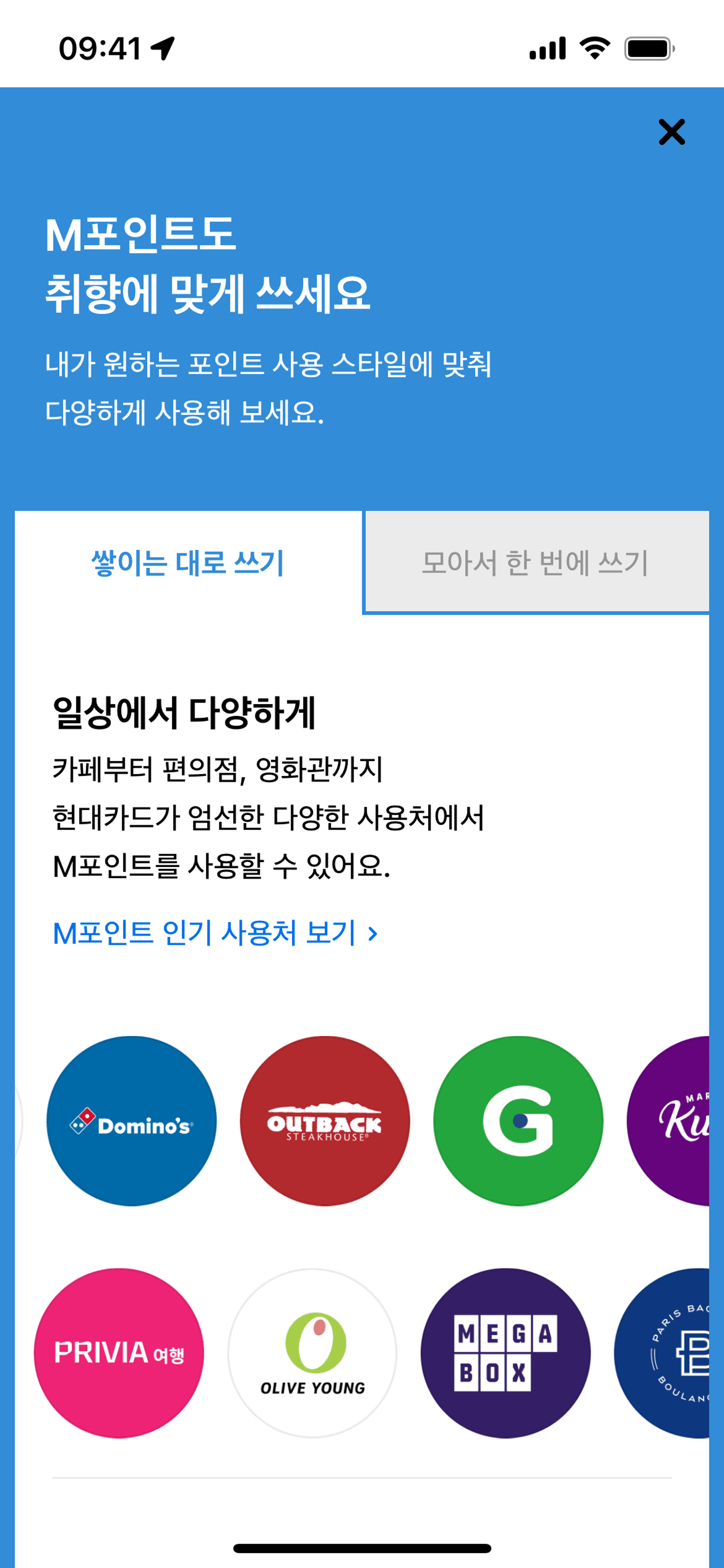 Hyundai Card iOS Finance interface screenshot 5