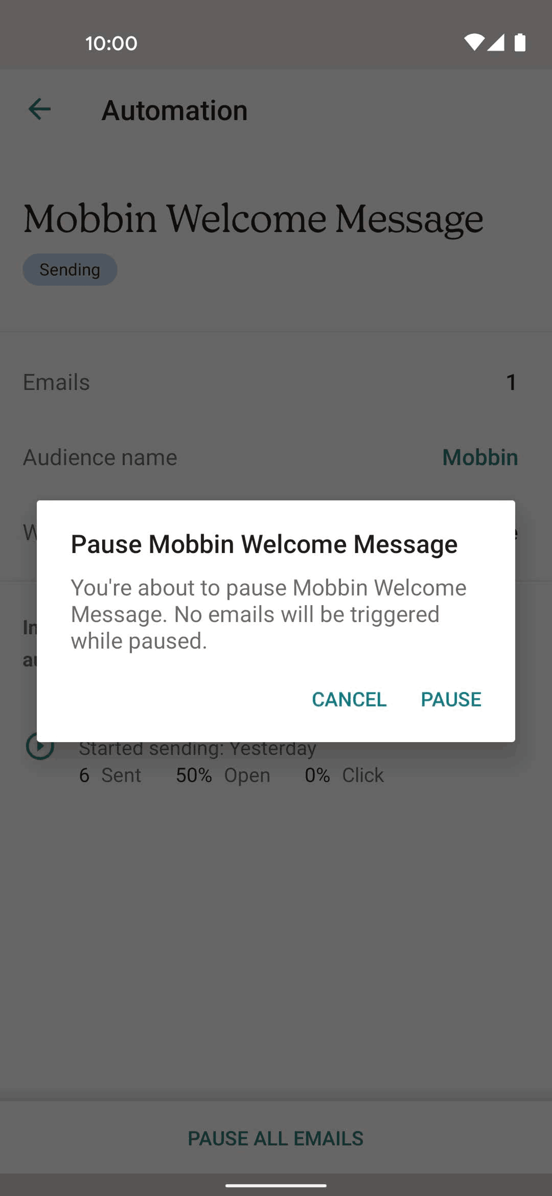 Mailchimp Android Business interface screenshot 15