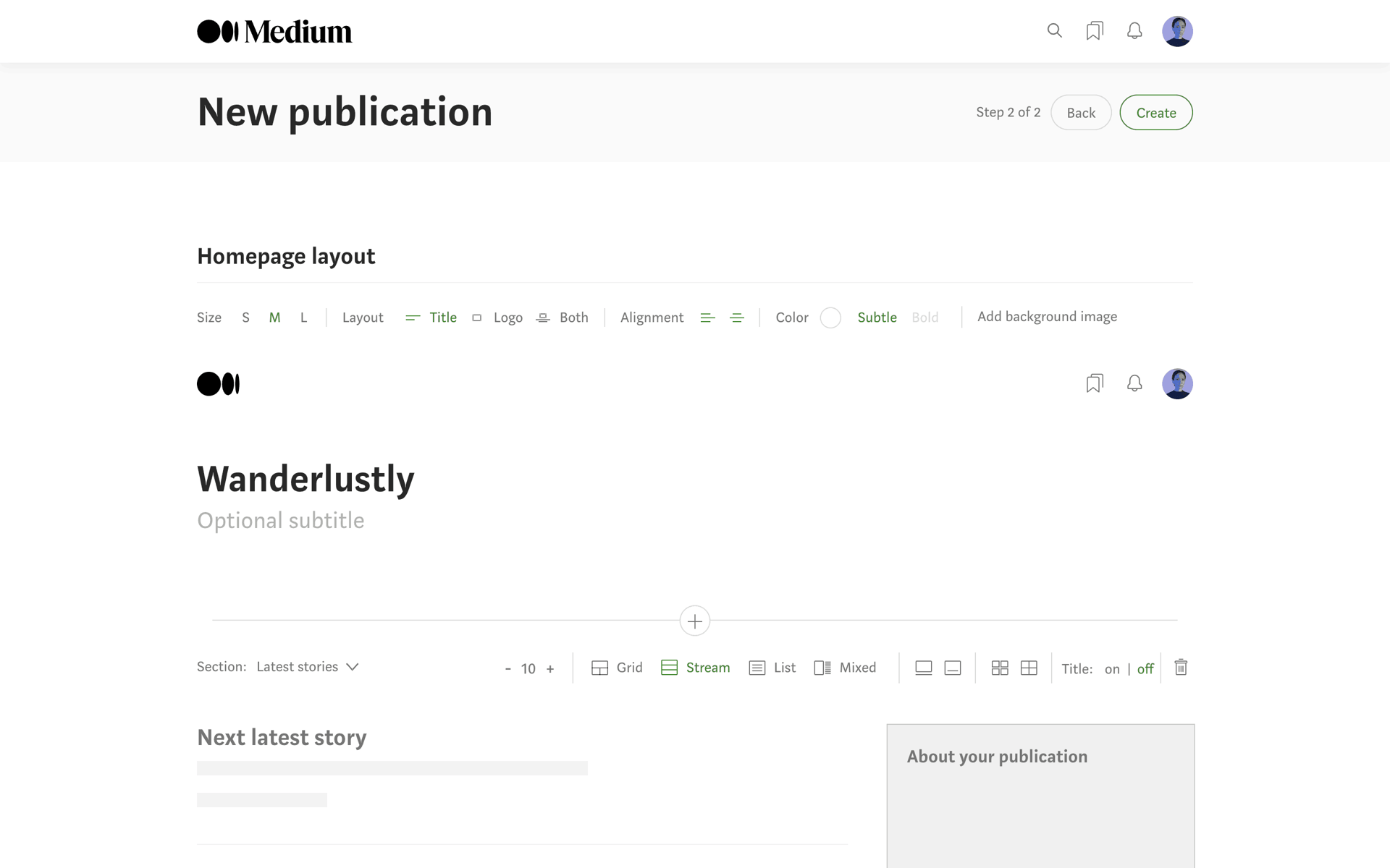 Medium Web News interface screenshot 4