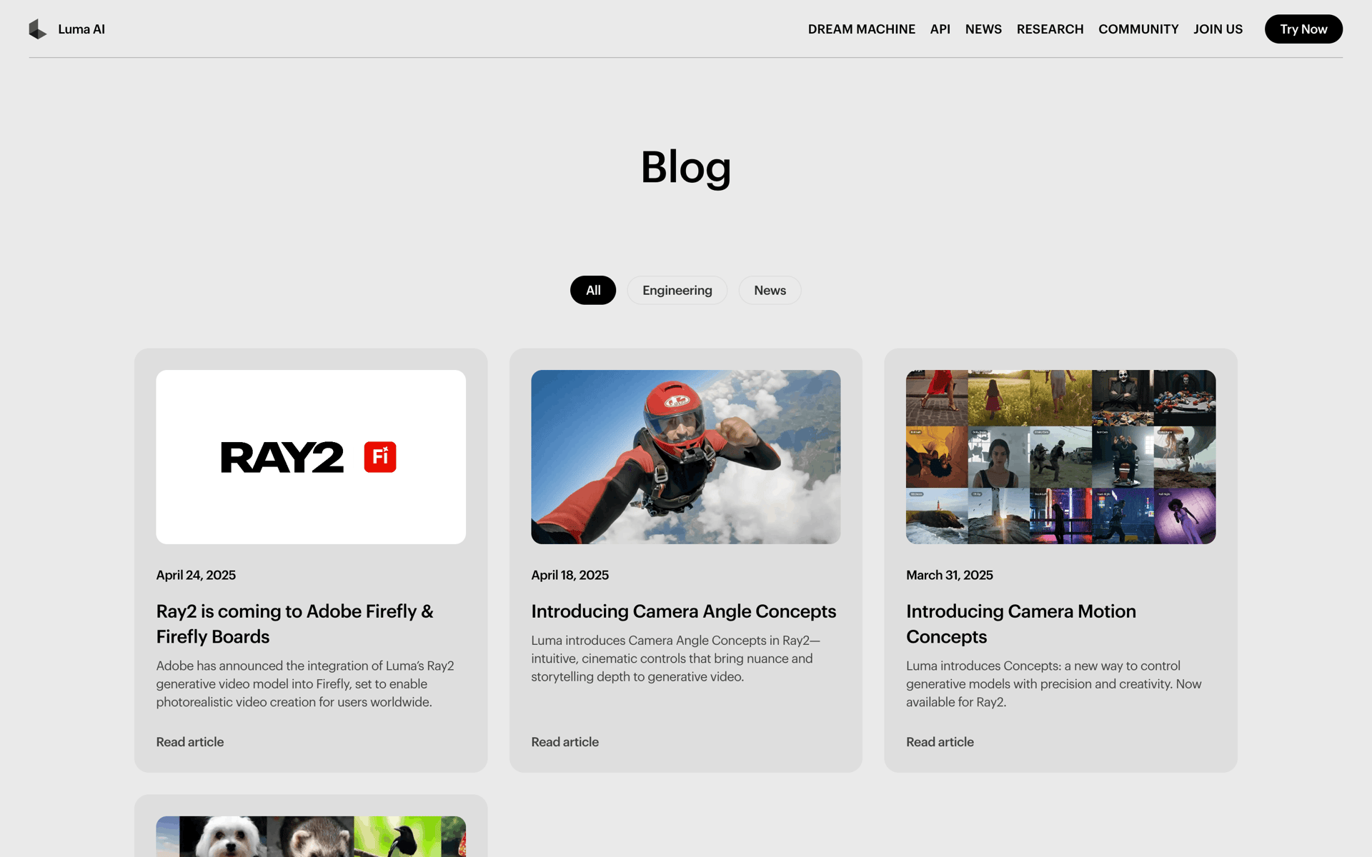 Luma AI Web Photo & Video interface screenshot 11