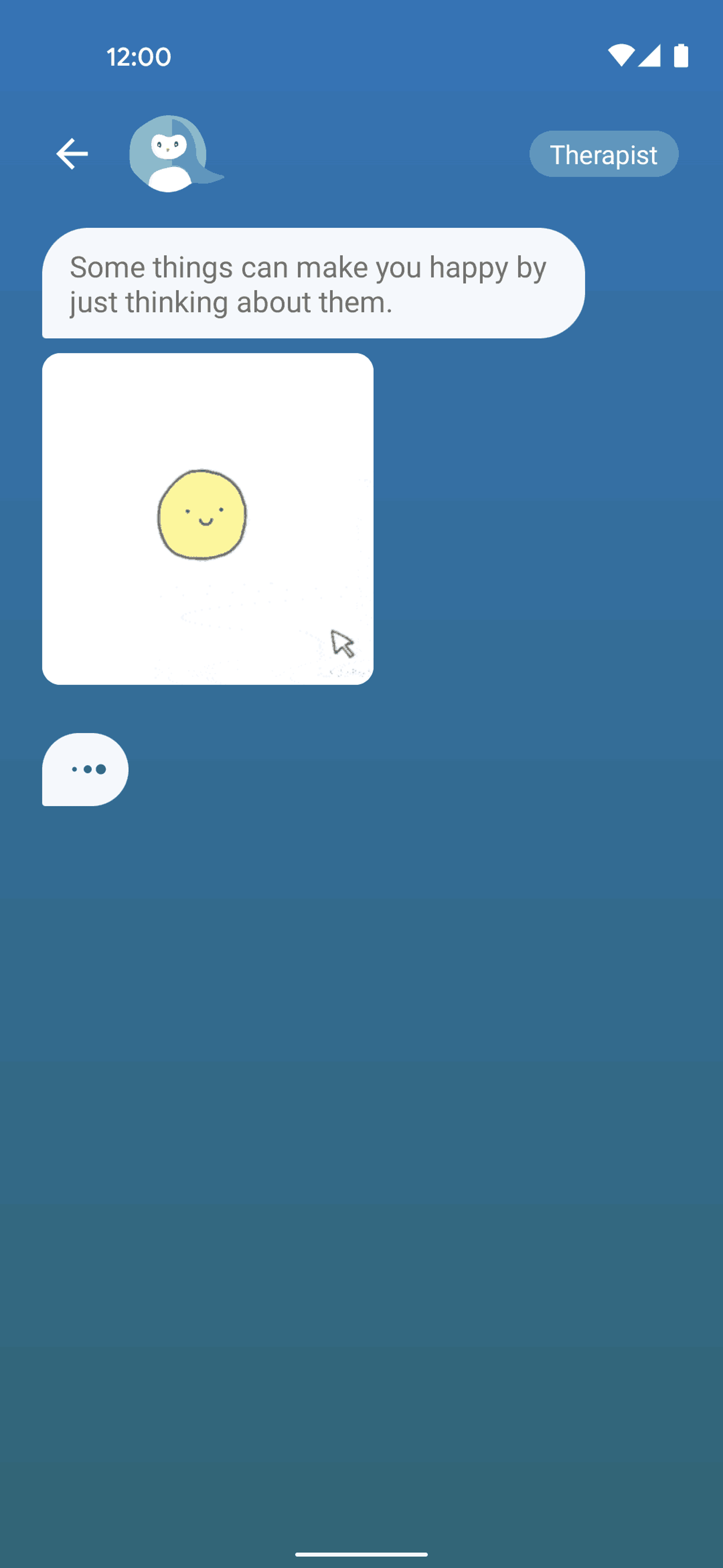 Wysa Android AI interface screenshot 16
