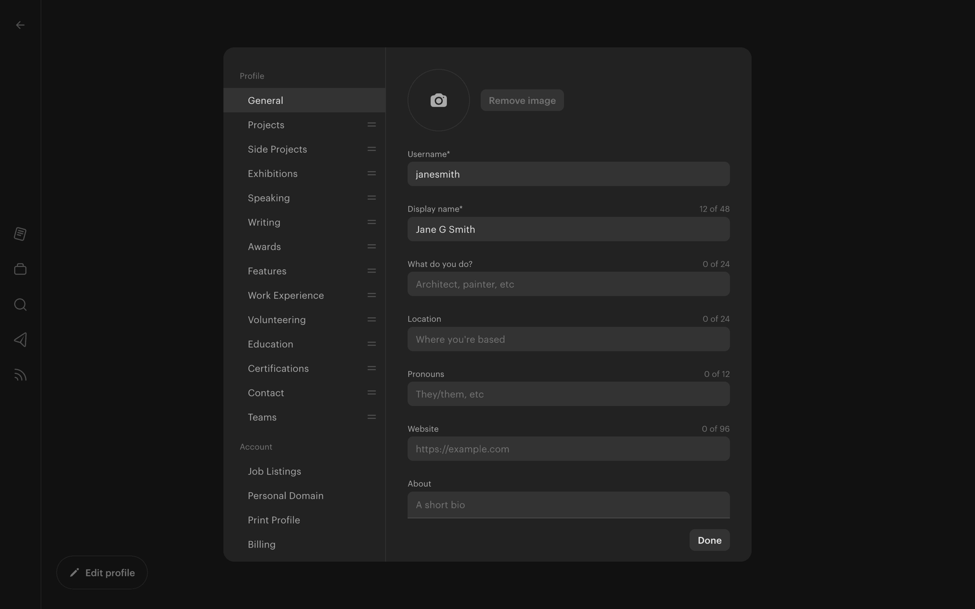 Read.cv Web Social Networking interface screenshot 13