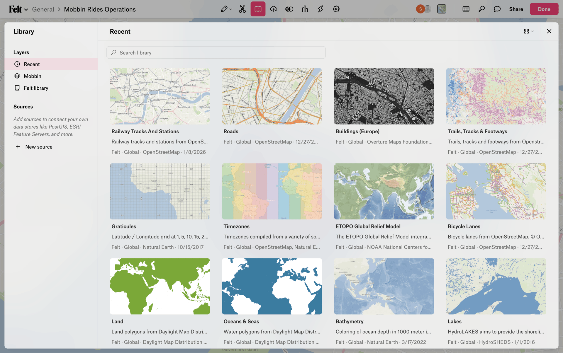 Felt Web mapping interface screenshot 17