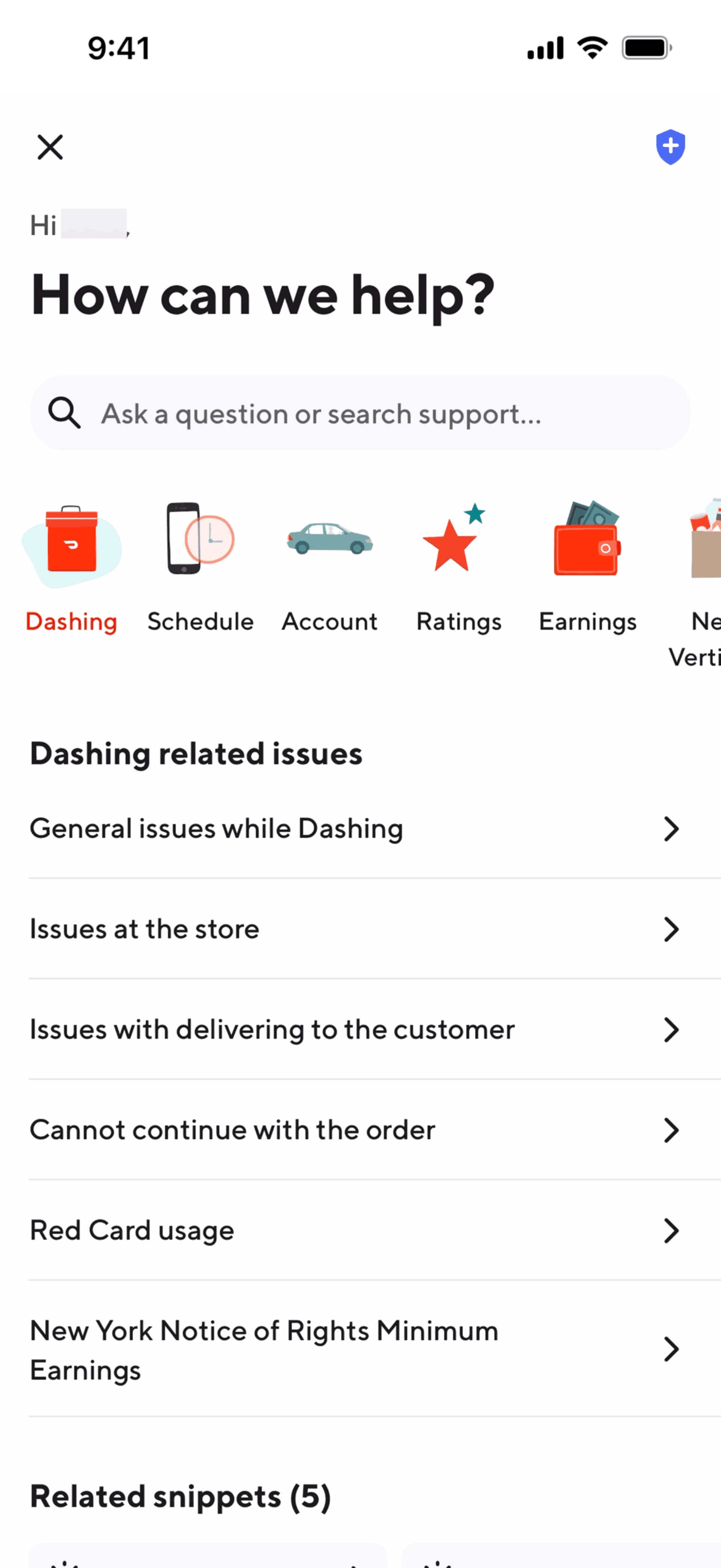 DoorDash Dasher iOS Business interface screenshot 24