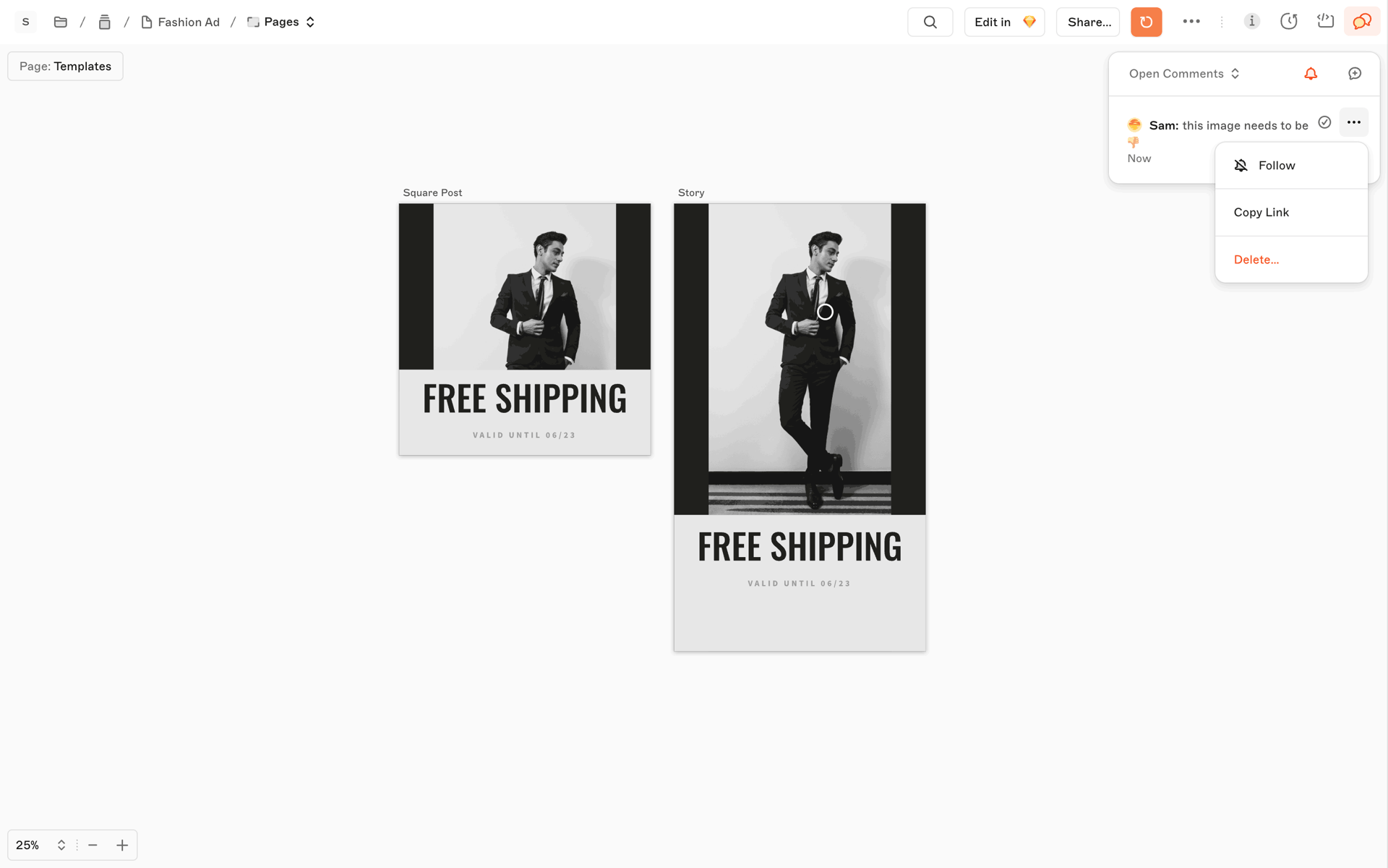 Sketch Web Productivity interface screenshot 12