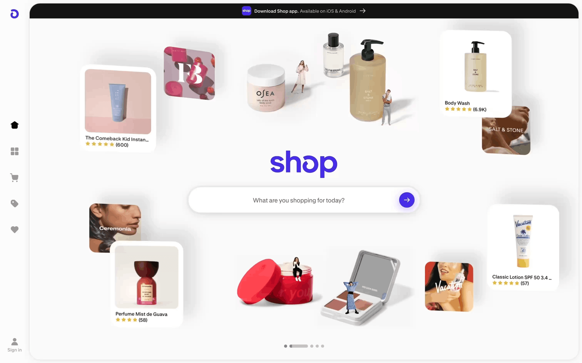 Shop Web AI interface screenshot 1