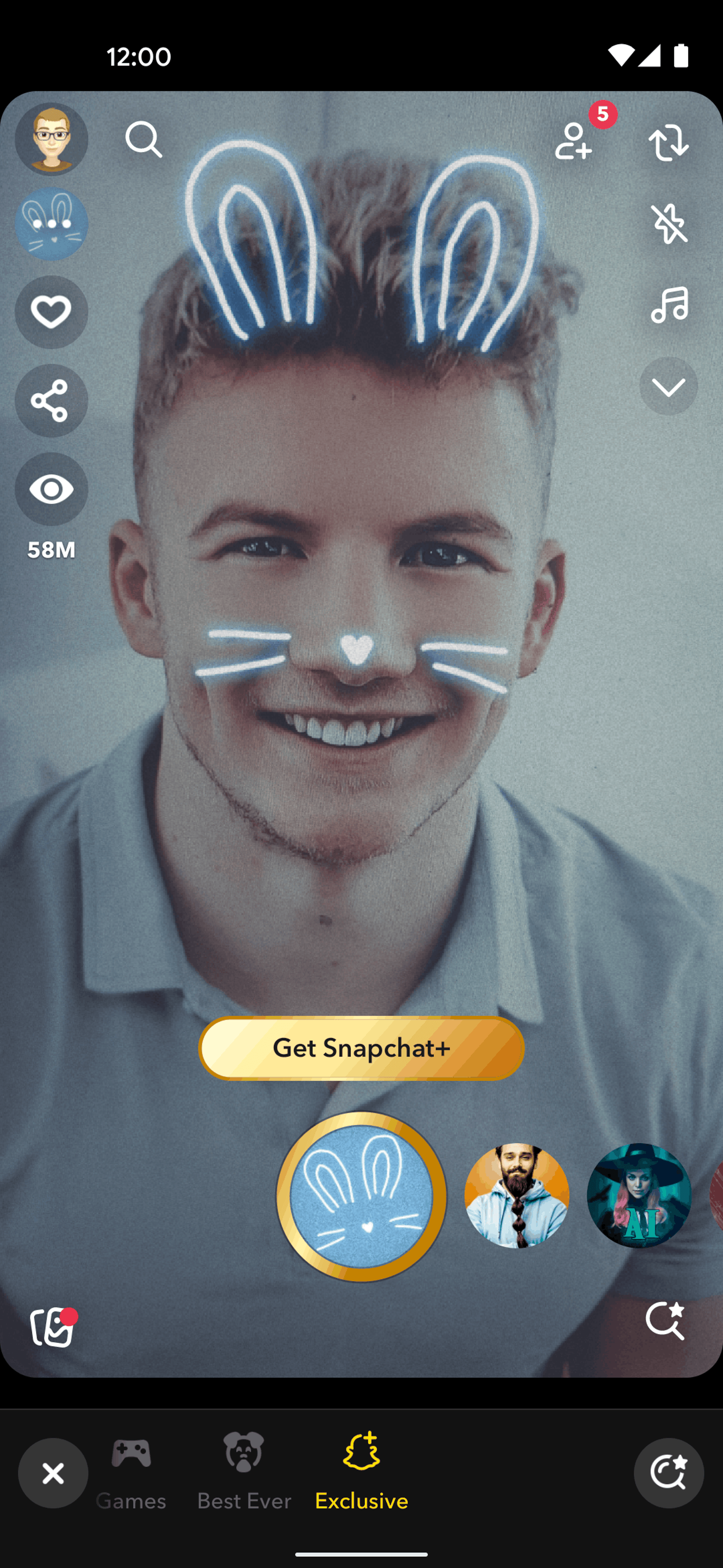 Snapchat Android Social Networking interface screenshot 3