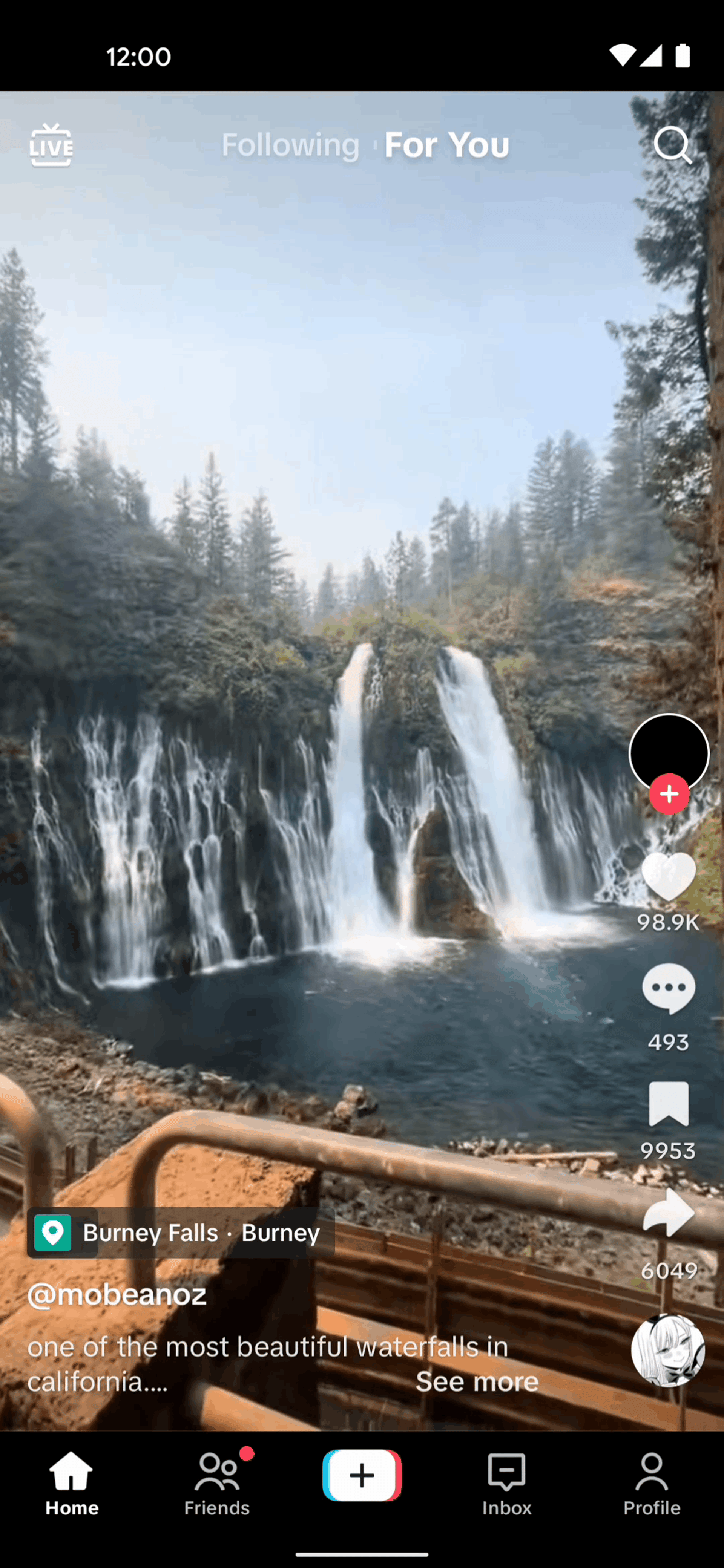 TikTok Android Entertainment interface screenshot 3