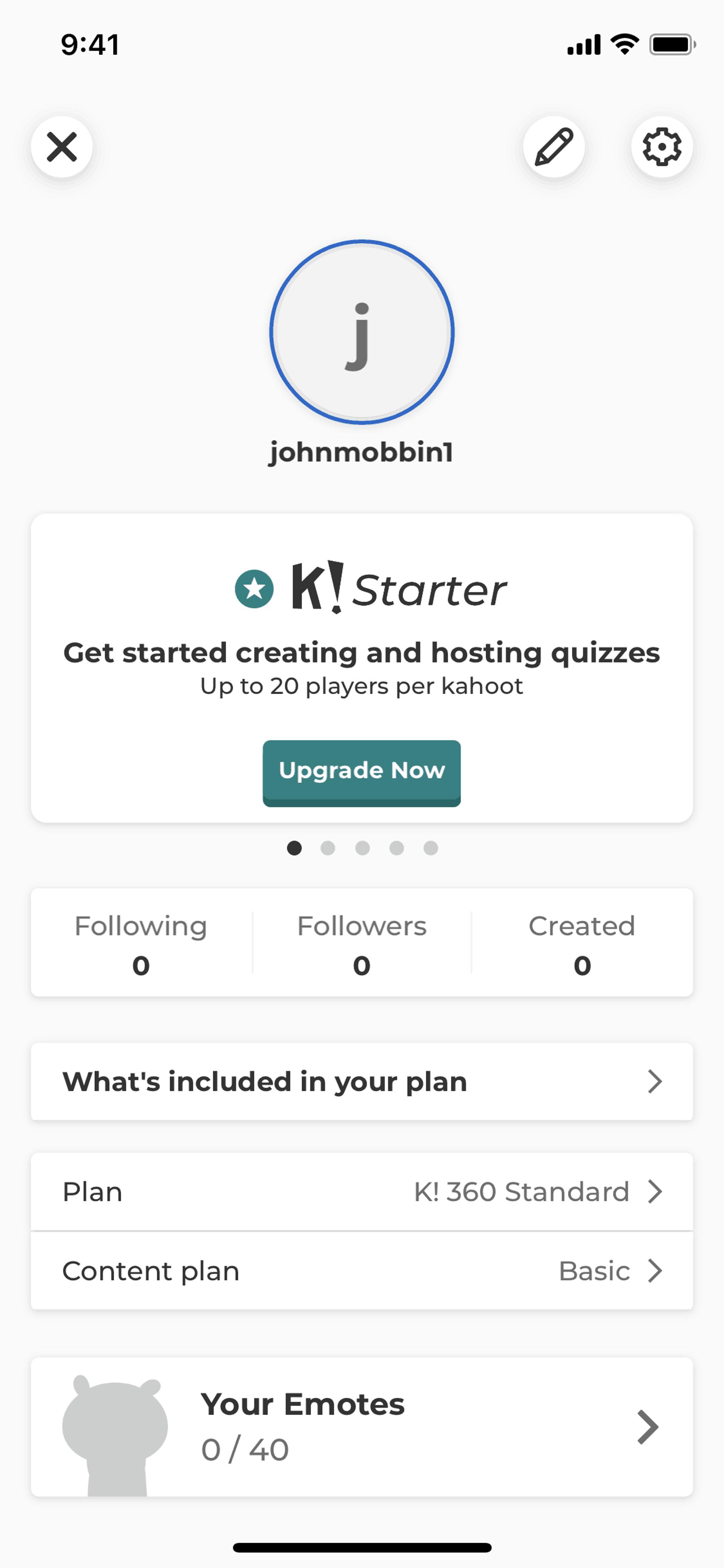 Kahoot! iOS Education interface screenshot 6